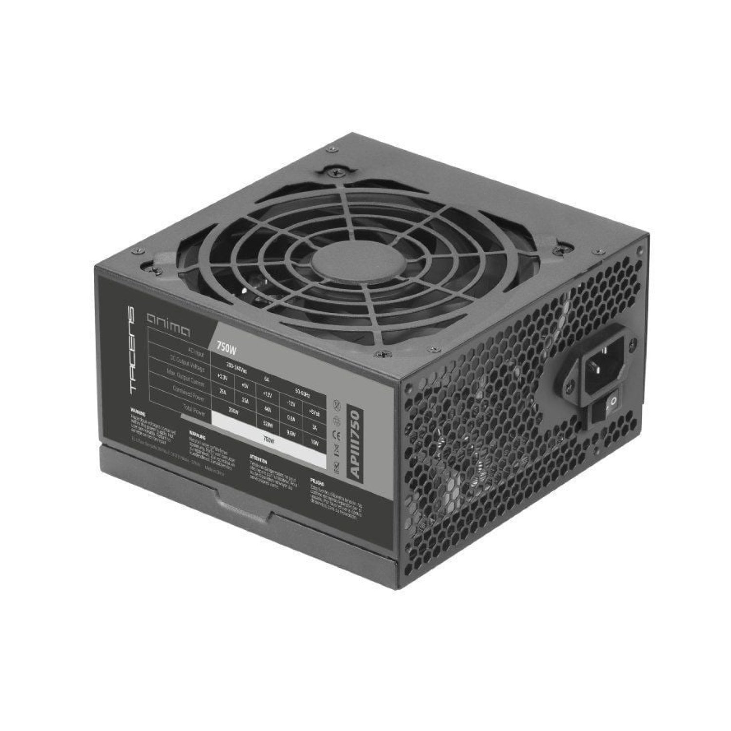 Anima APIII · Fuente 750W · Ventilador 12cm