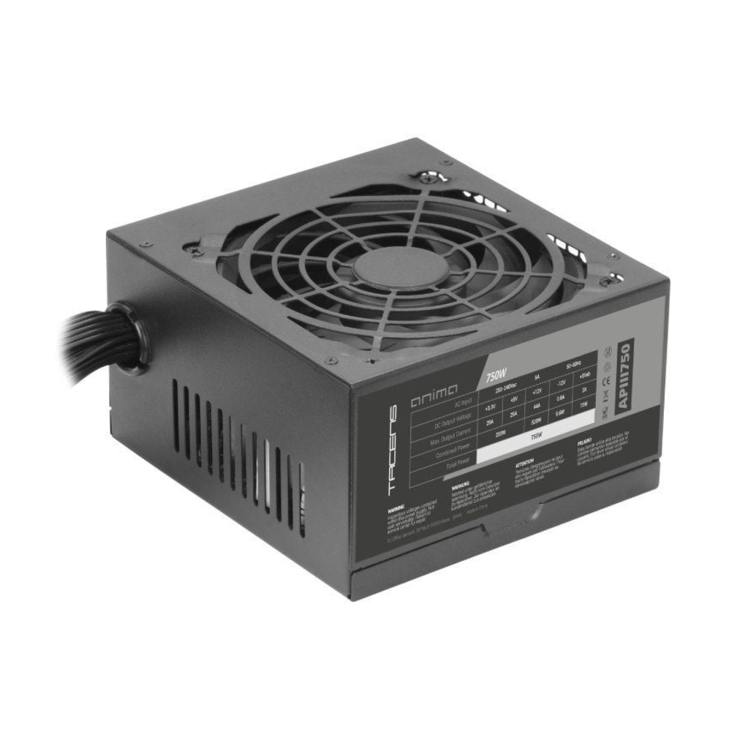 Anima APIII · Fuente 750W · Ventilador 12cm