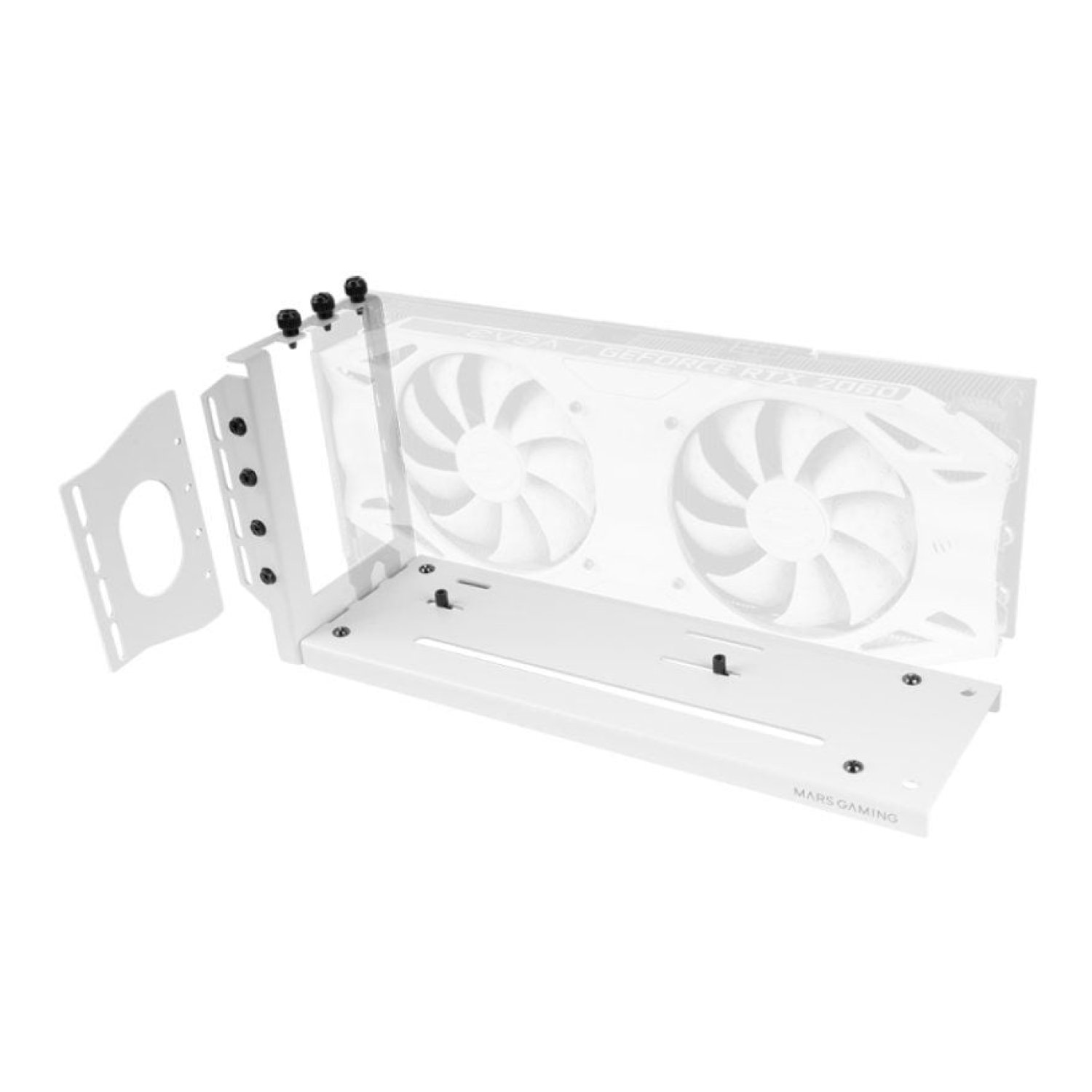 Mars Gaming MCA-GCV · Soporte Tarjeta Gráfica · Compatibilidad Universal · Blanco