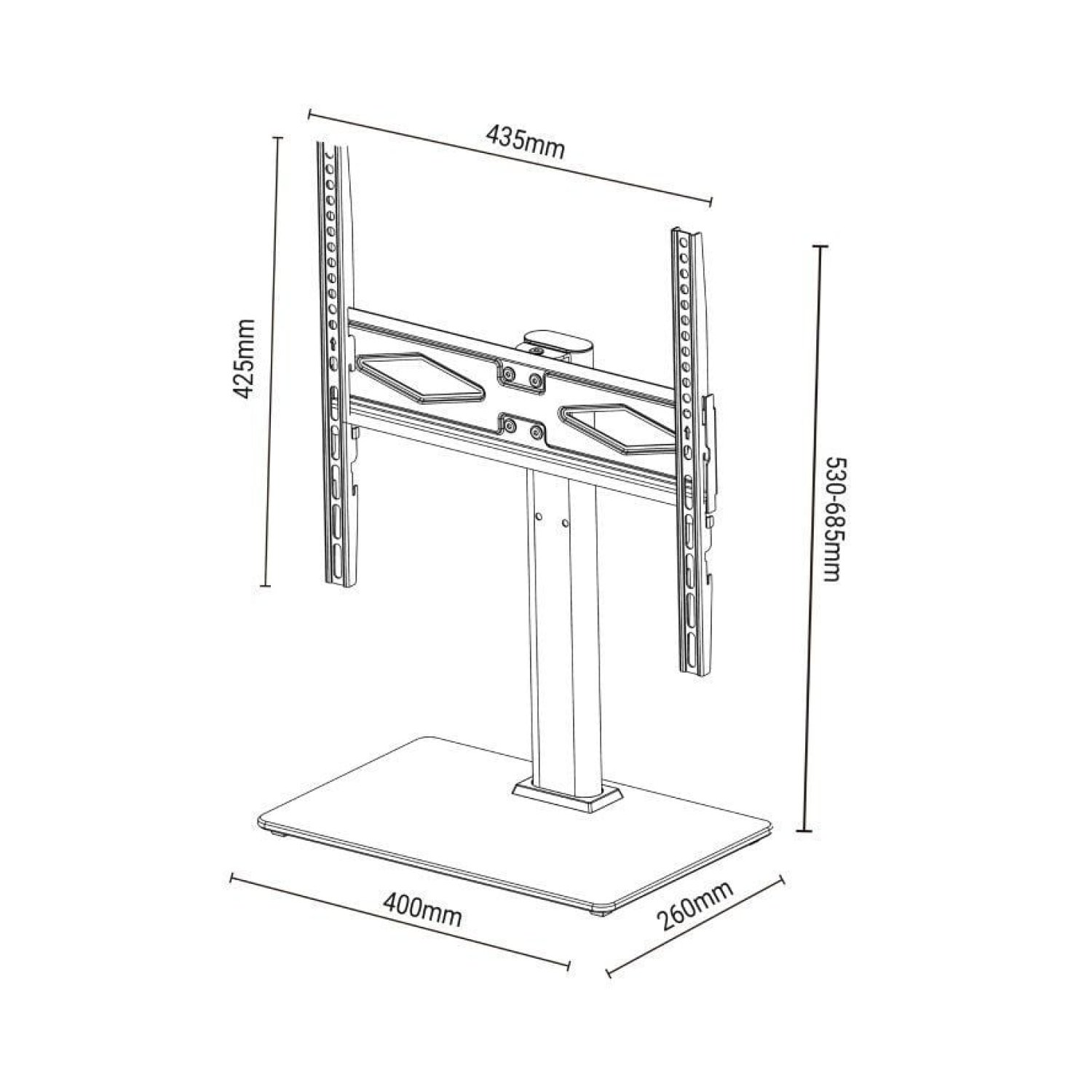 TM Electron · Soporte de Mesa · 32-50" · Hasta 30kg