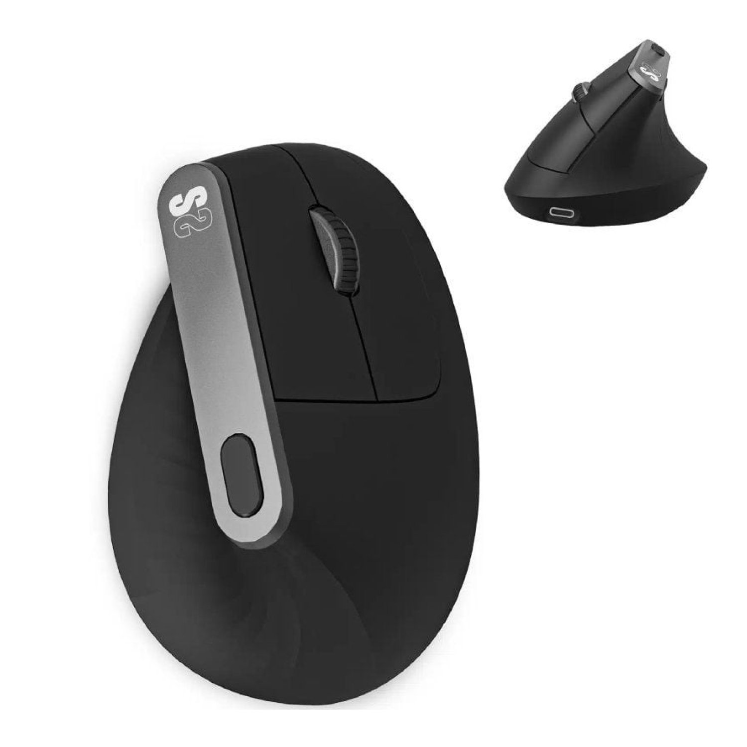 Subblim Nature Vertical Ergo · Ratón Inalámbrico Ergonómico · 4000 DPI · Batería Recargable