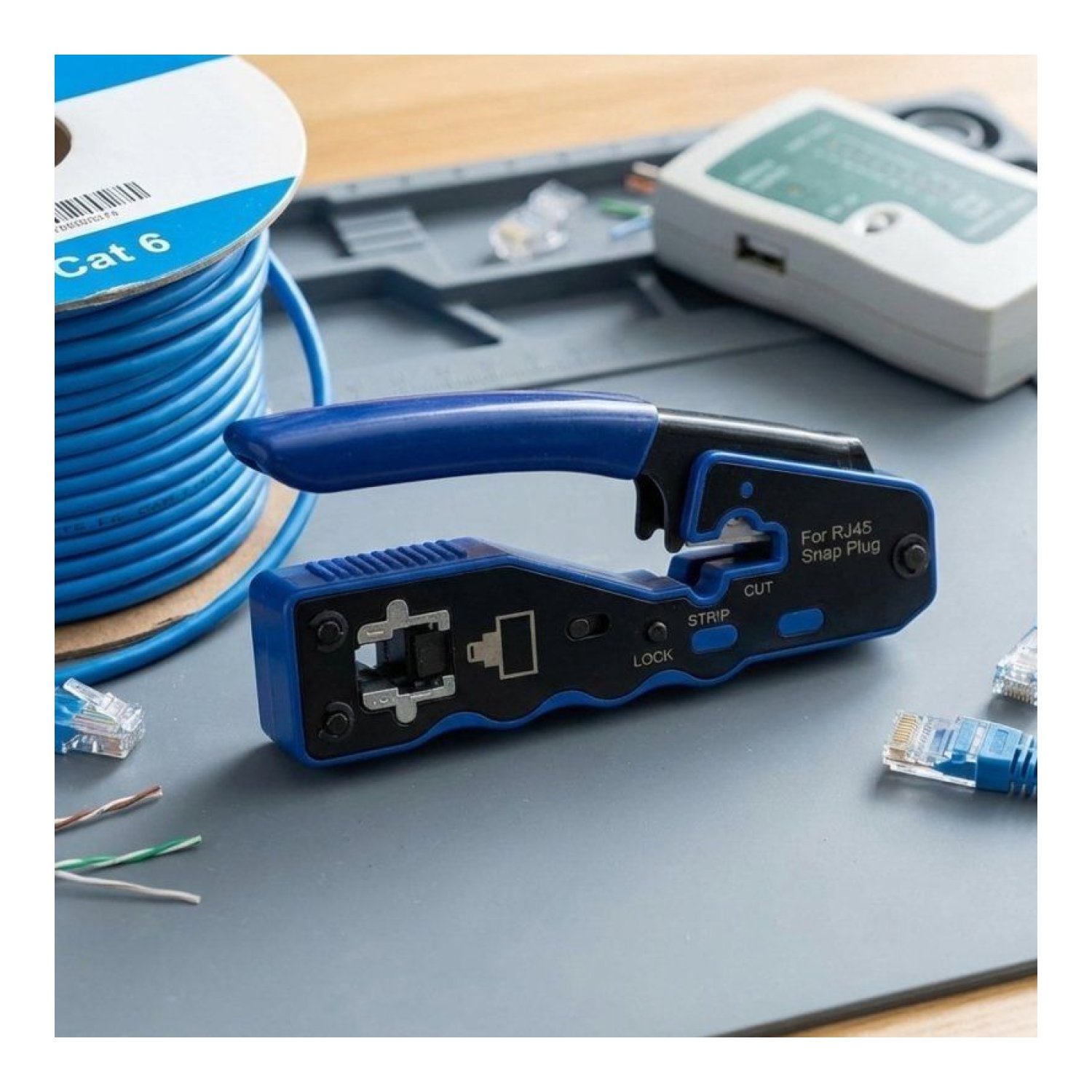 Phasak TD 020 · Crimpadora para RJ45 · Herramienta Profesional