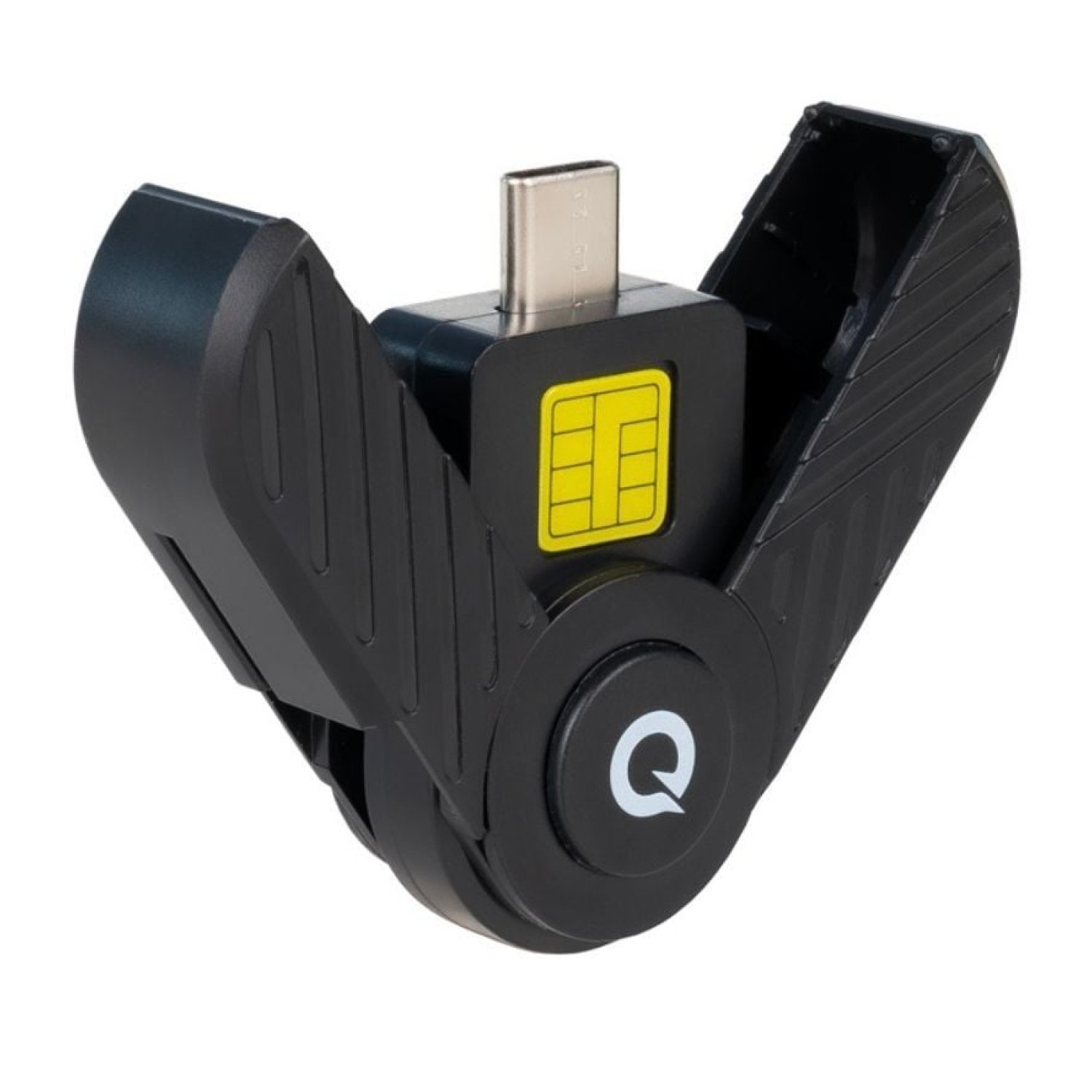 TooQ · Lector DNI y Tarjetas · USB Tipo-C · Negro