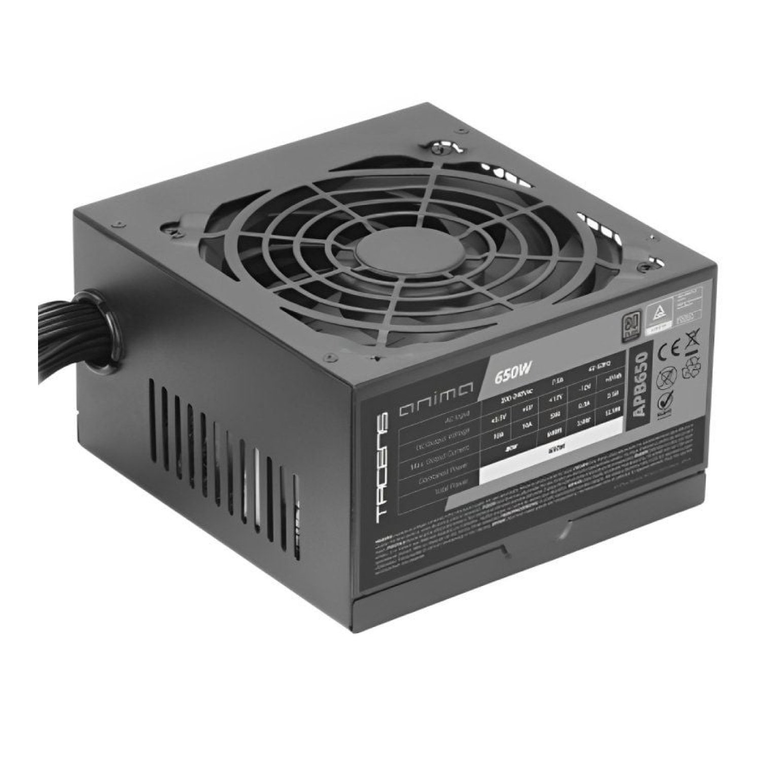 Tacens Anima APB650 · 650W · 80 Plus Silver · Ventilador 12cm