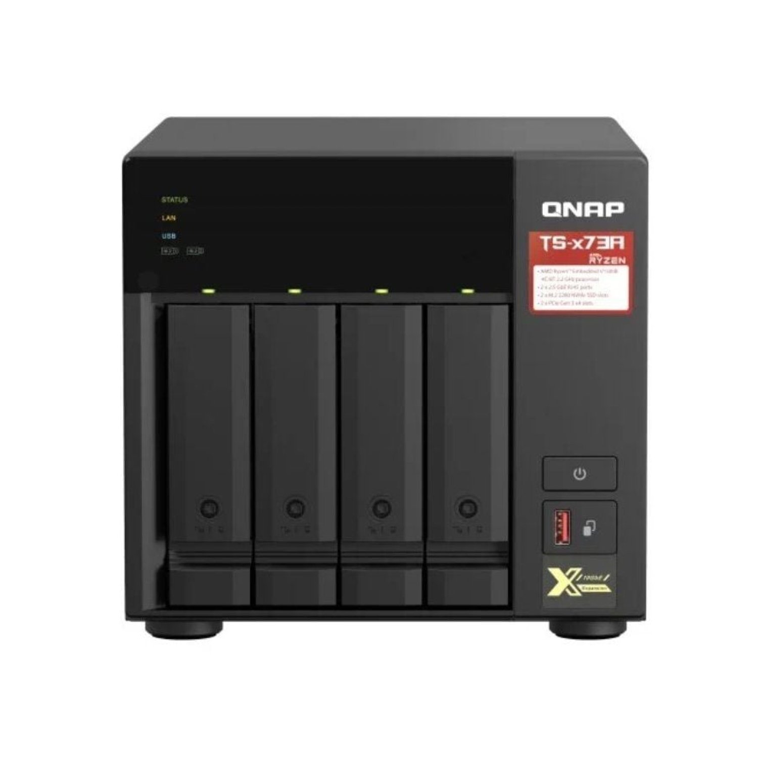 QNAP TS-473A · NAS 4 Bahías · 8GB DDR4 · Torre · 3,5"-2,5"