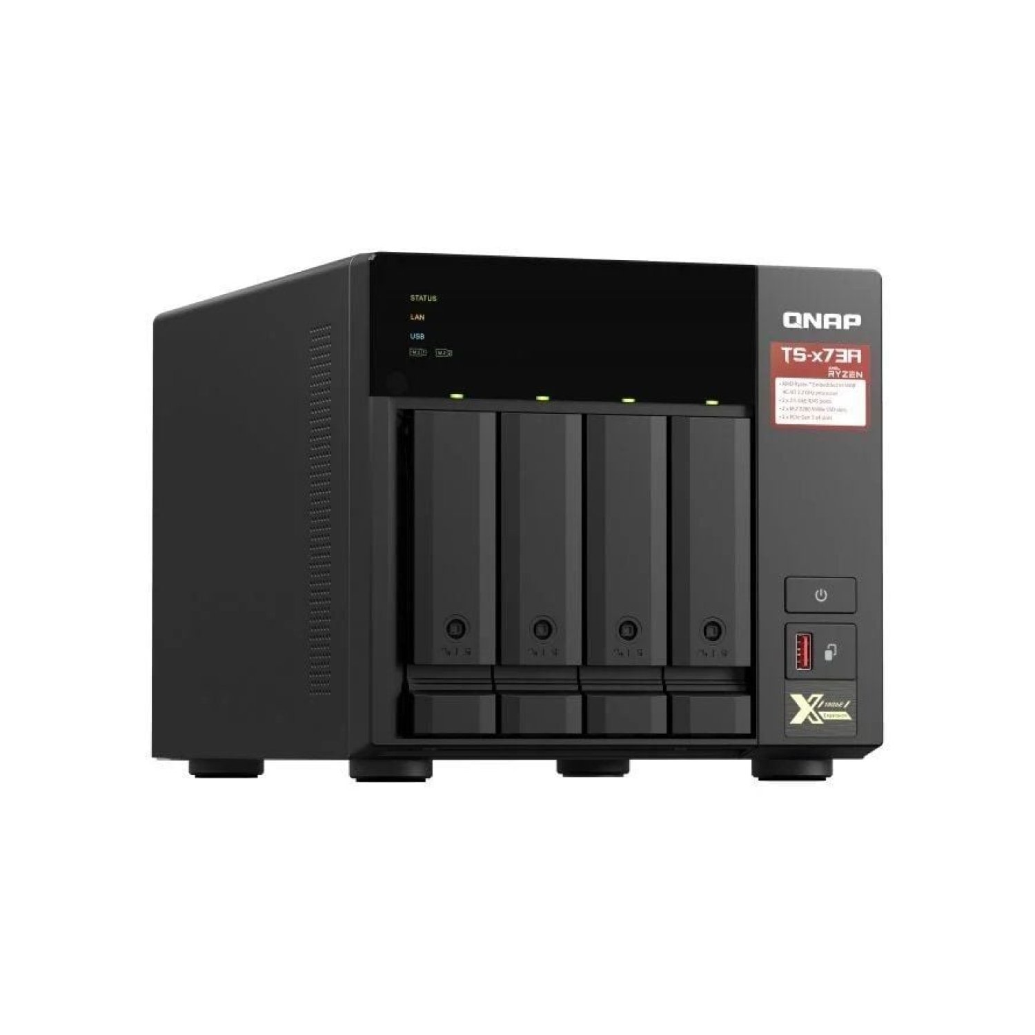QNAP TS-473A · NAS 4 Bahías · 8GB DDR4 · Torre · 3,5"-2,5"