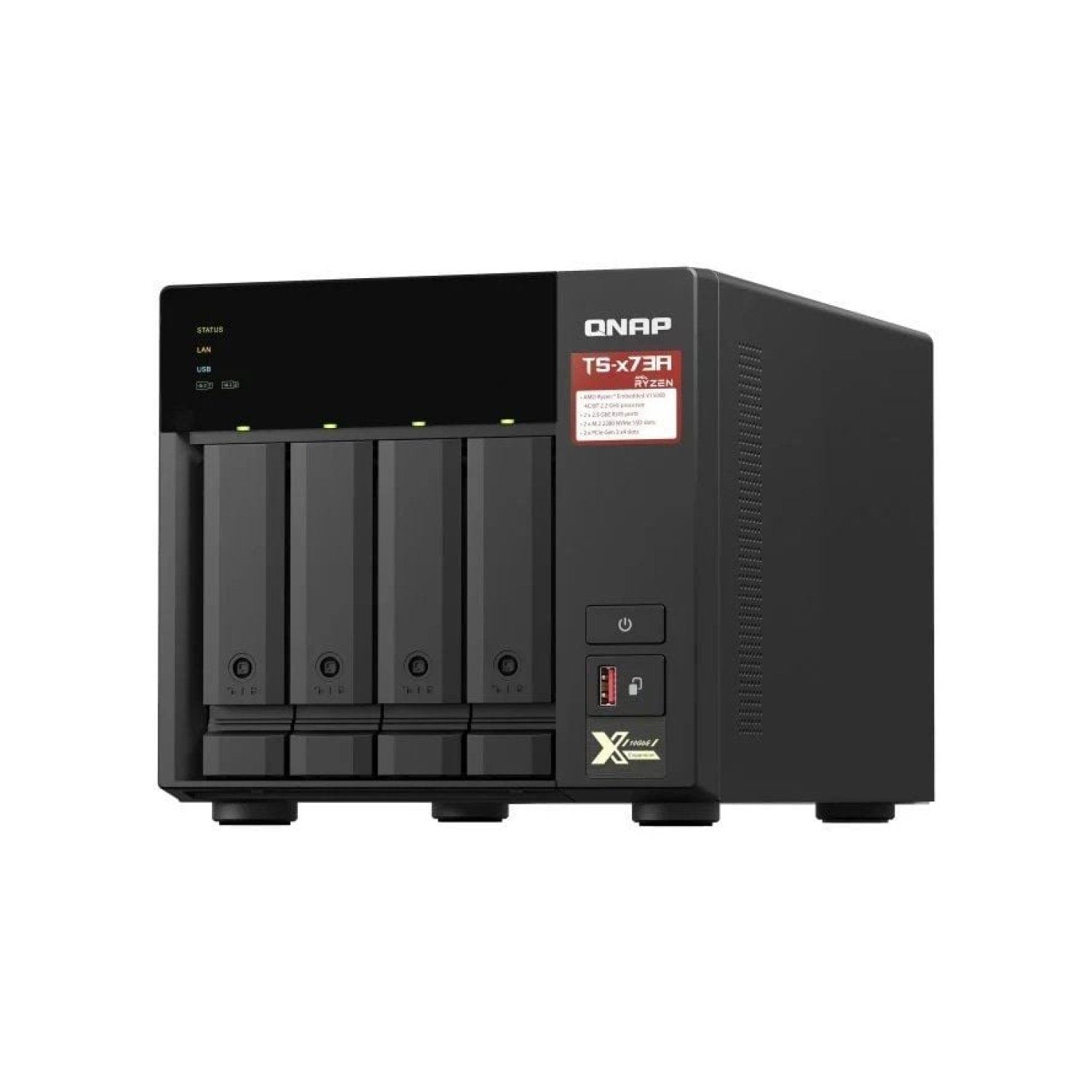 QNAP TS-473A · NAS 4 Bahías · 8GB DDR4 · Torre · 3,5"-2,5"