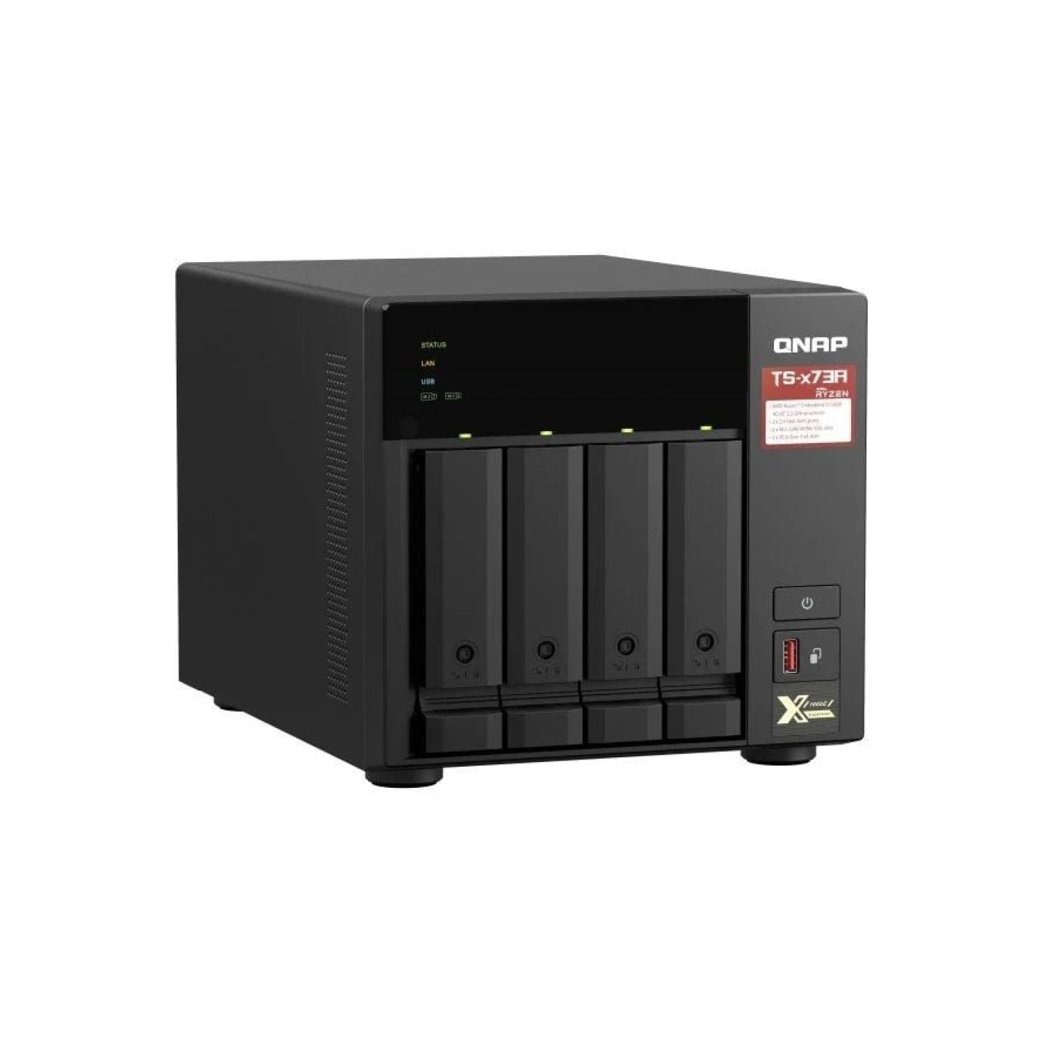 QNAP TS-473A · NAS 4 Bahías · 8GB DDR4 · Torre · 3,5"-2,5"