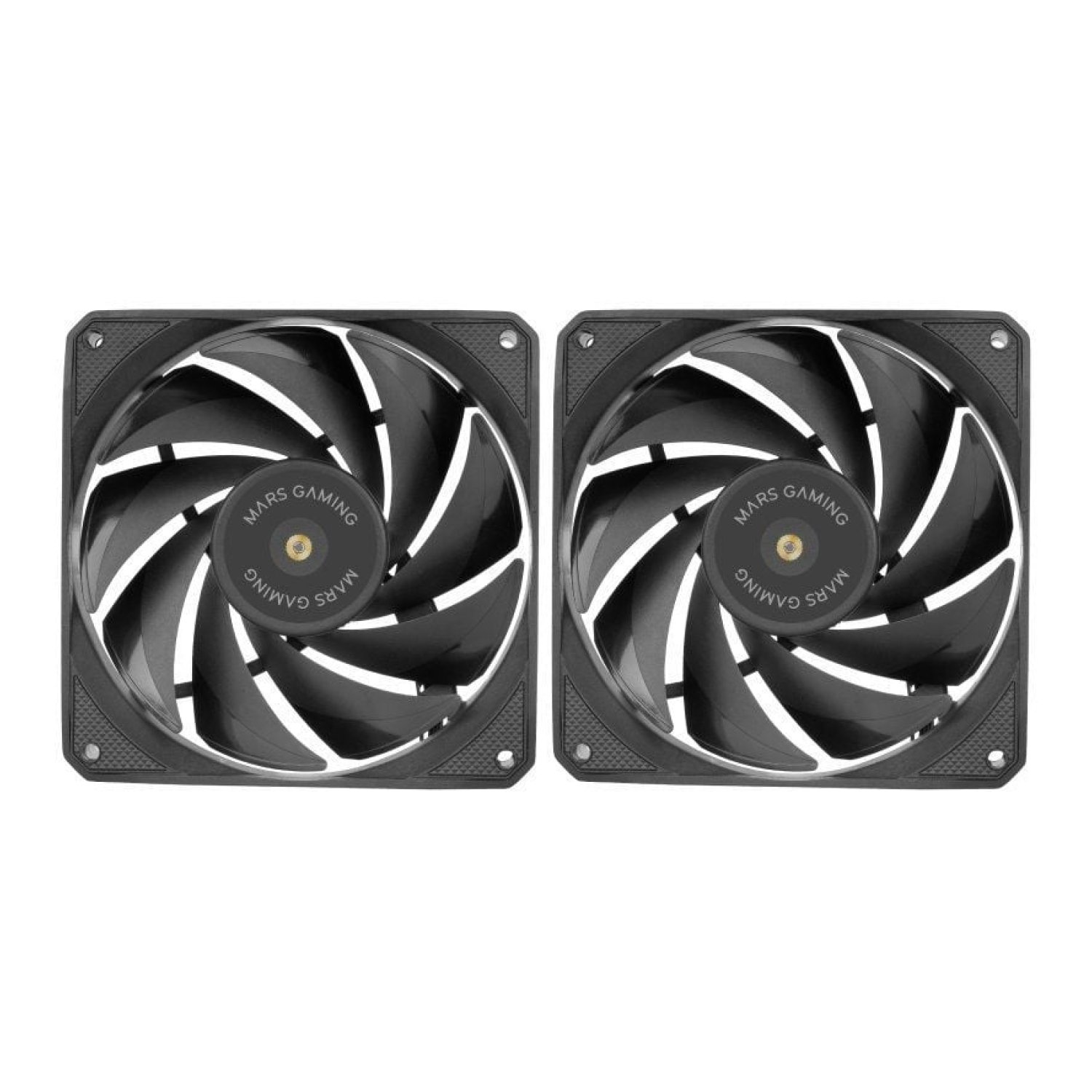 Mars Gaming MF-NCLX2 · Pack 2 Ventiladores · 12cm · Refrigeración
