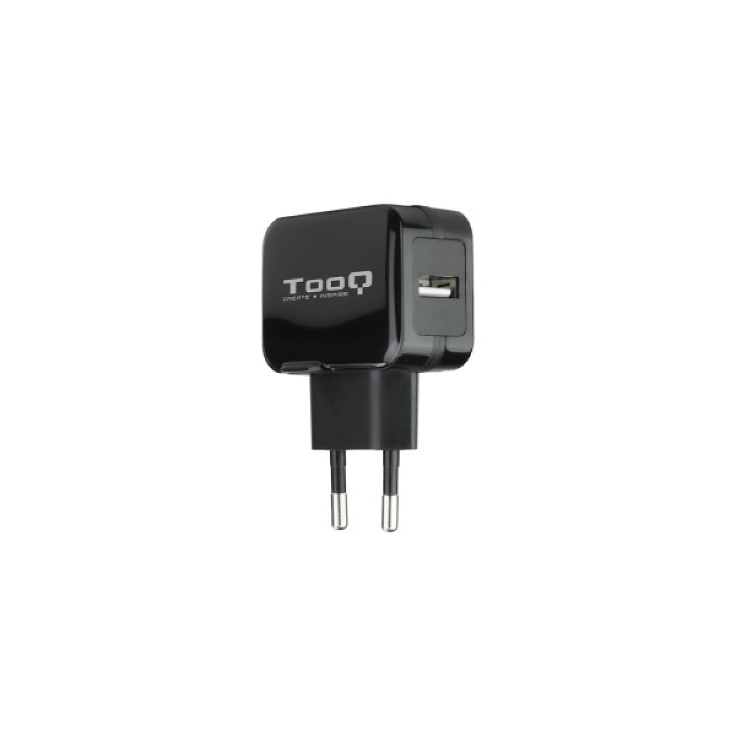 TooQ Cargador de Pared · 1x USB · 12W · Negro