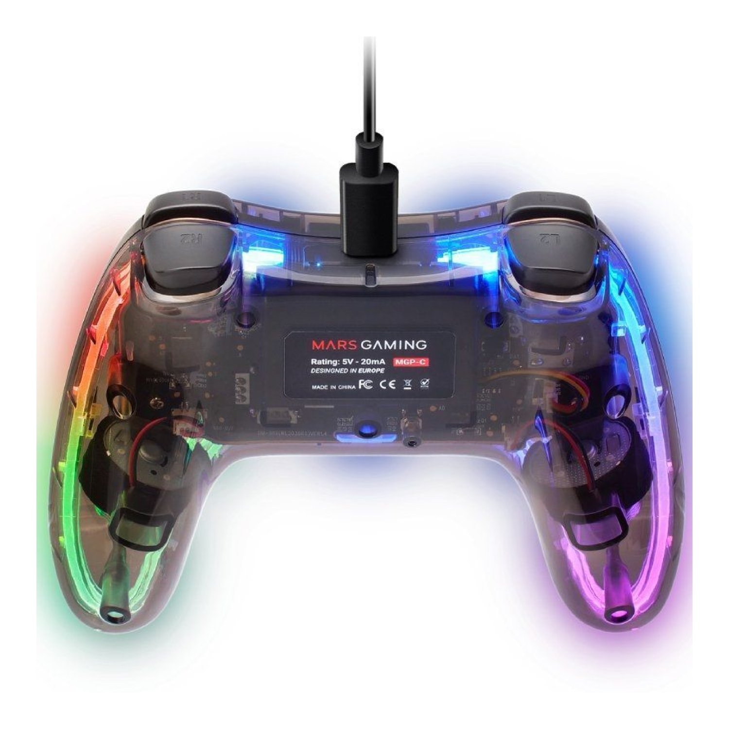 Mars Gaming MGP-C · Gamepad · Compatible PC/Consolas · Vibración Dual