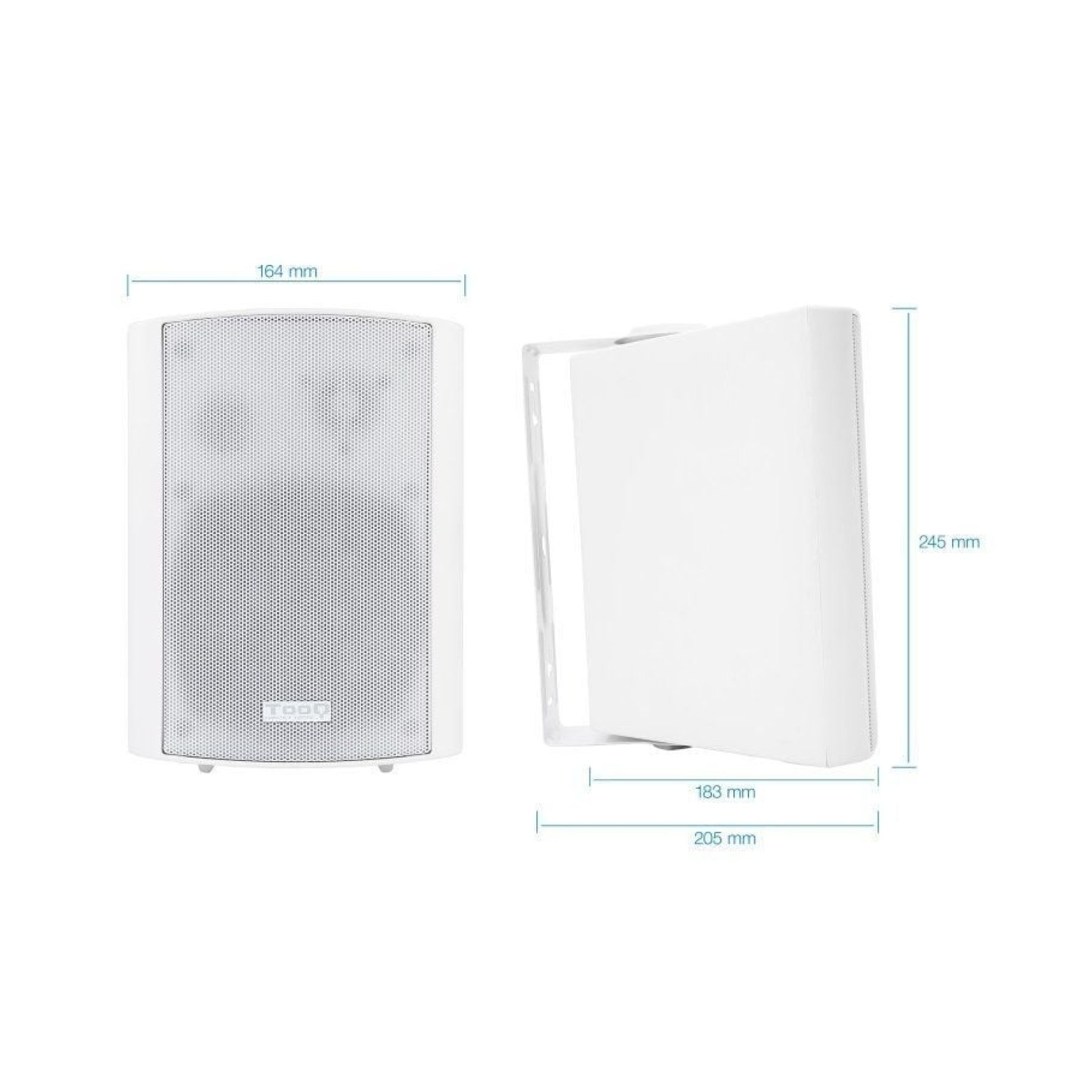 TOOQ Altavoces Autoamplificados · 60W · 2.0 · Blancos