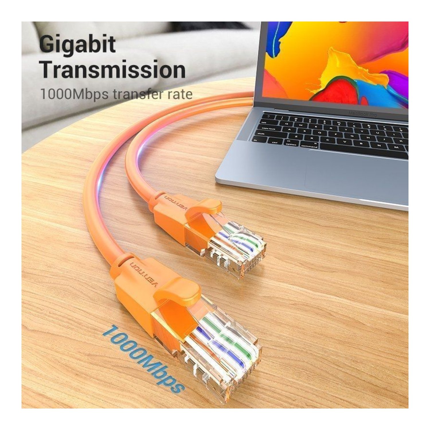 Vention Cable RJ45 UTP Cat.6 · 2m · Naranja