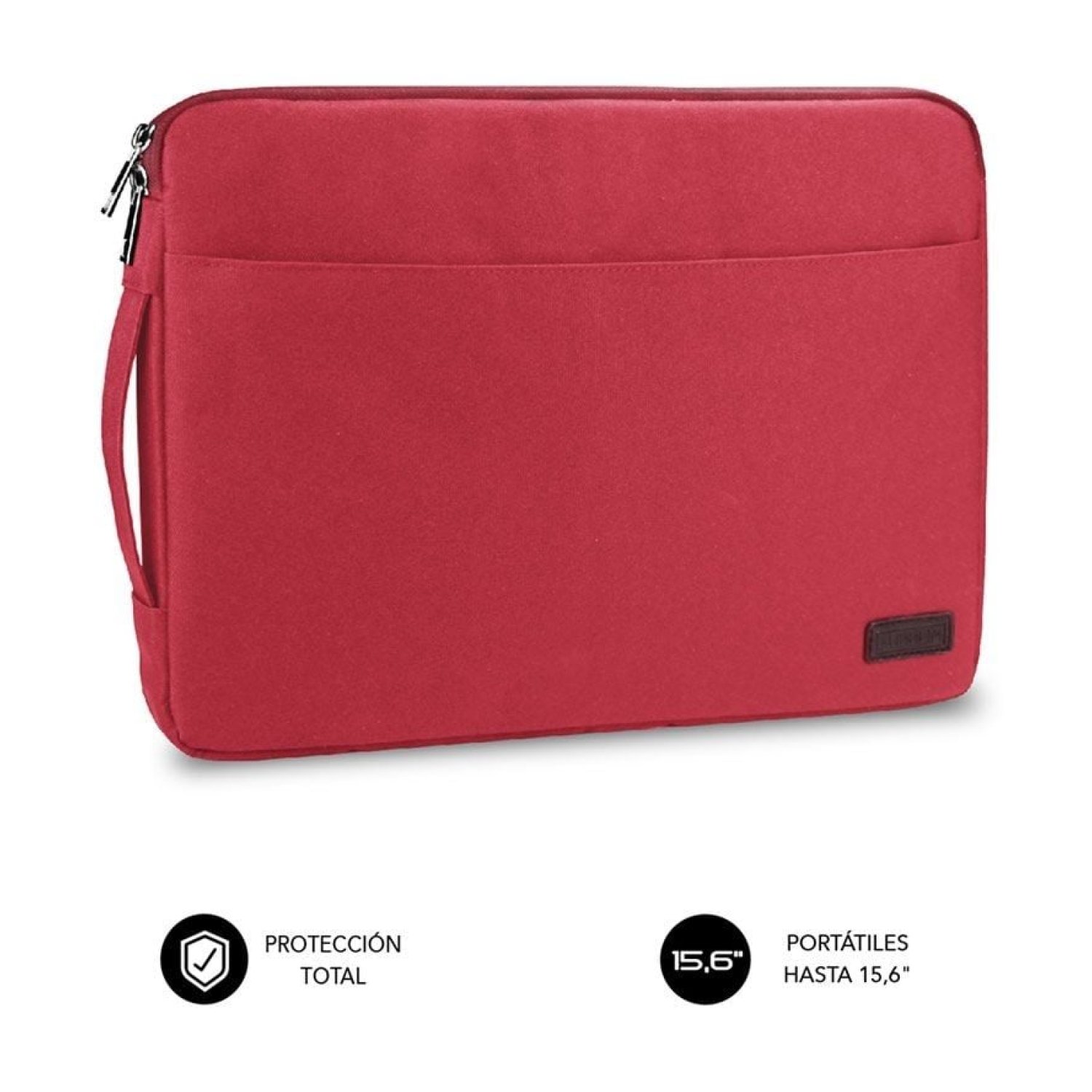 Subblim Urban Laptop Sleeve · Funda Portátil hasta 15,6" · Roja