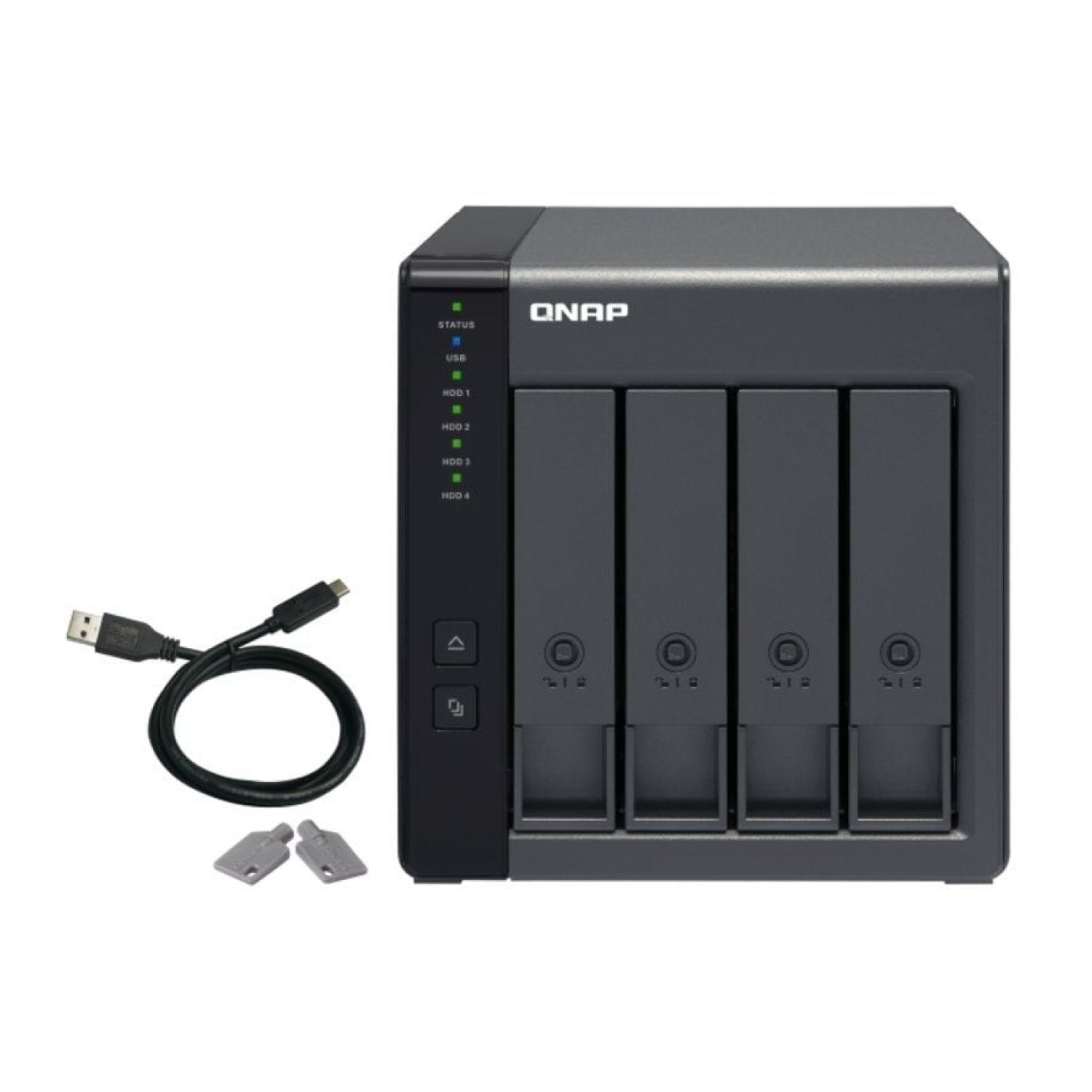 QNAP TR-004 · Gabinete RAID · 4 Bahías 3,5"/2,5" · Torre