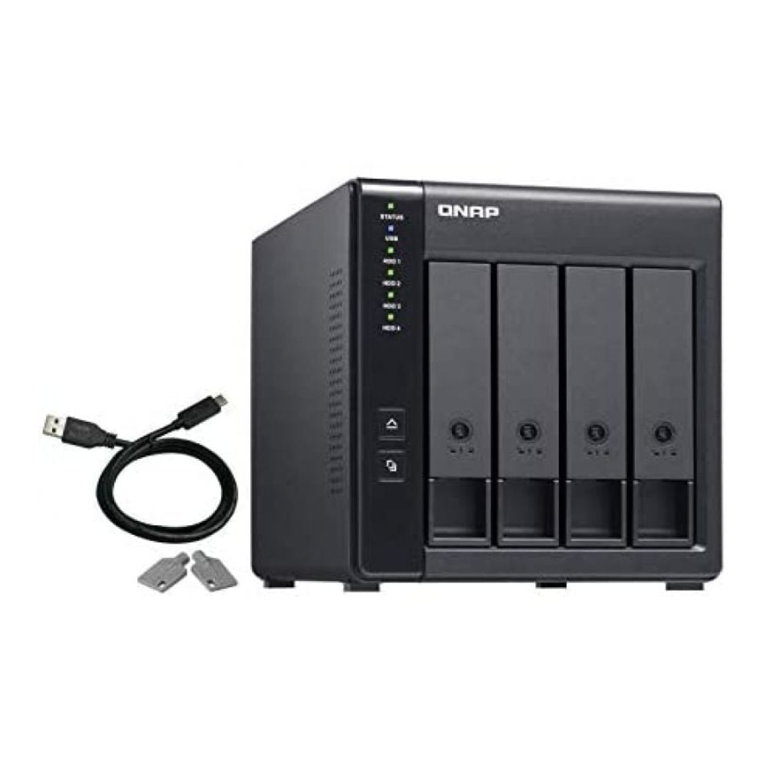 QNAP TR-004 · Gabinete RAID · 4 Bahías 3,5"/2,5" · Torre