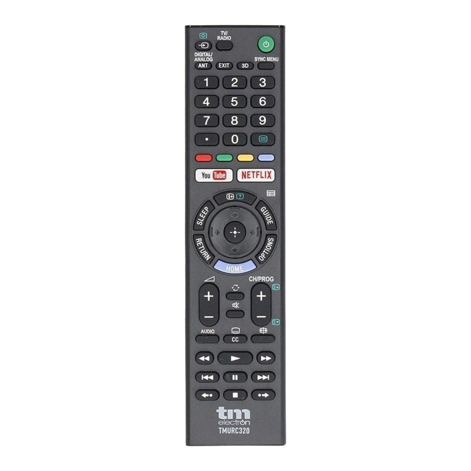 TM Electron · Mando Universal · Compatible Sony · Infrarrojo