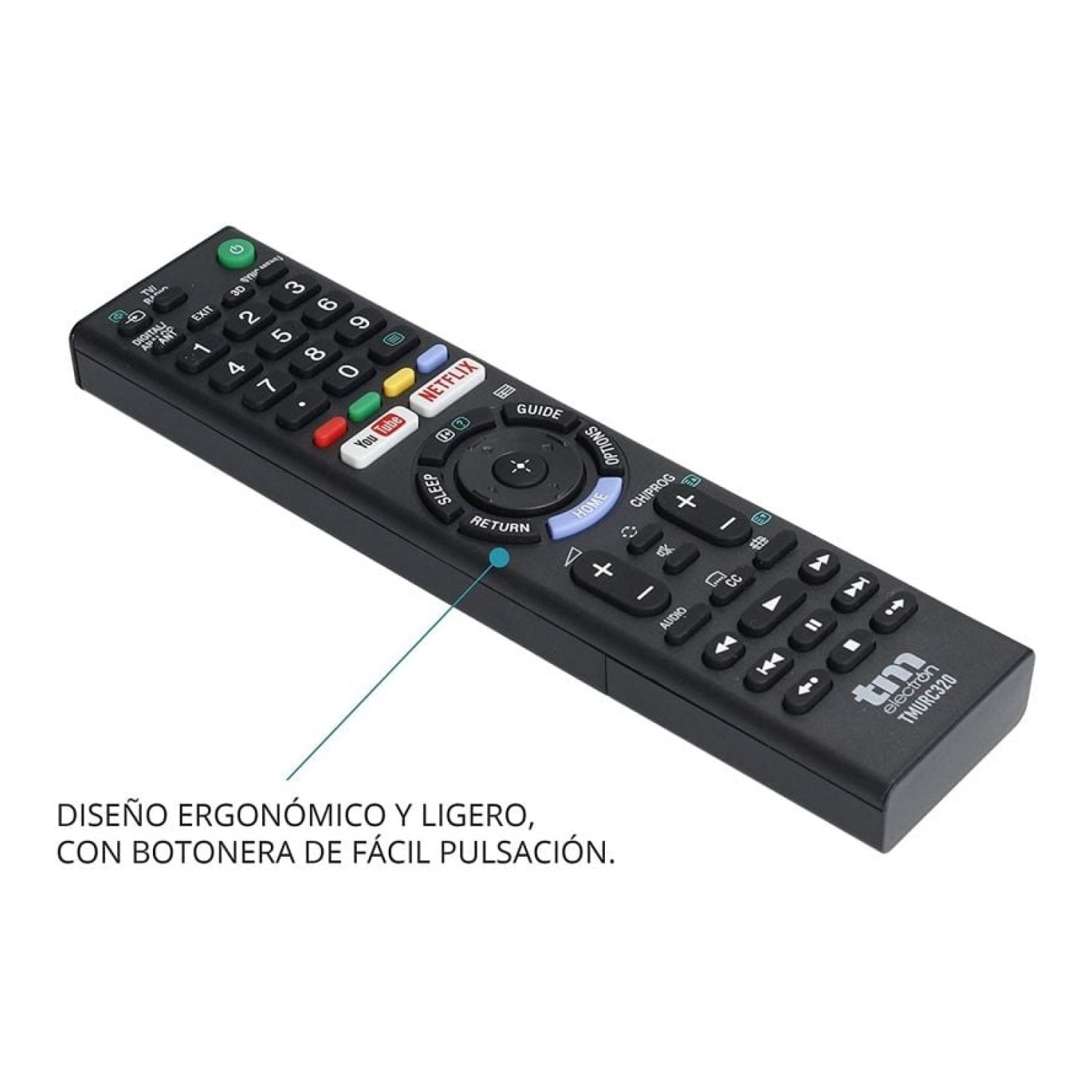 TM Electron · Mando Universal · Compatible Sony · Infrarrojo