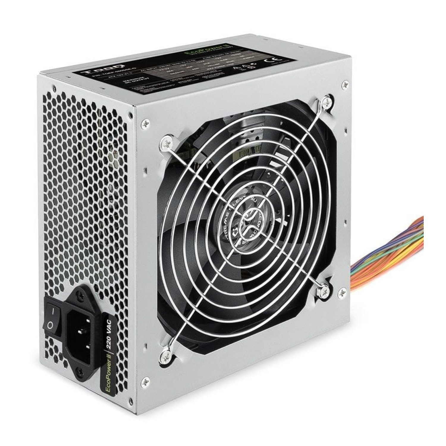 TooQ TQEP-500SSE · Fuente 500W · Ventilador 12cm