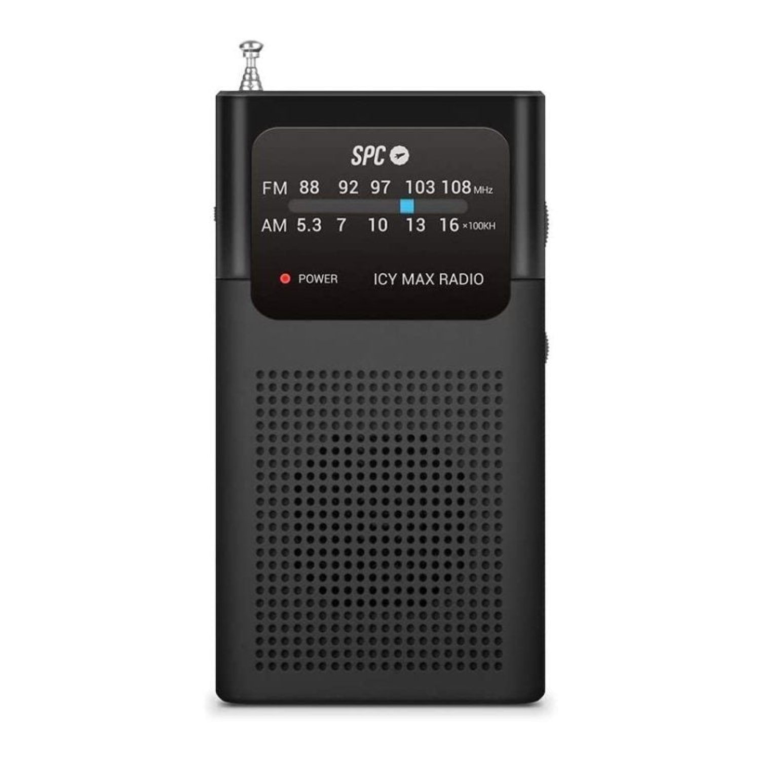 SPC Icy Max · Radio Portátil · Negra