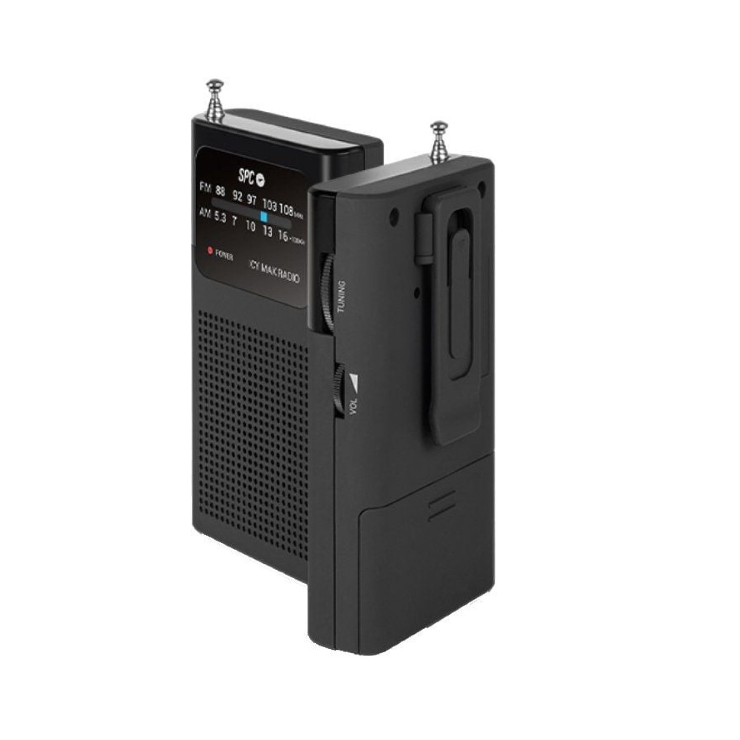 SPC Icy Max · Radio Portátil · Negra