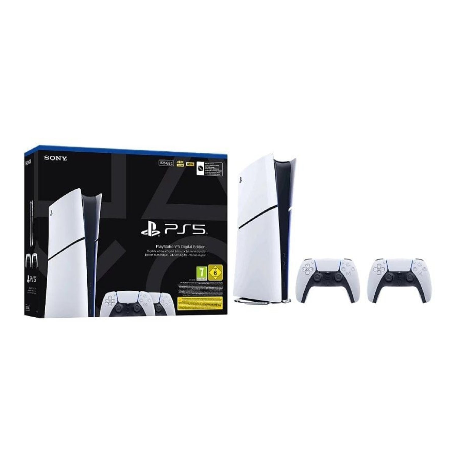 Sony PlayStation 5 Slim Digital · 825GB · 2 Mandos DualSense · Chassis E