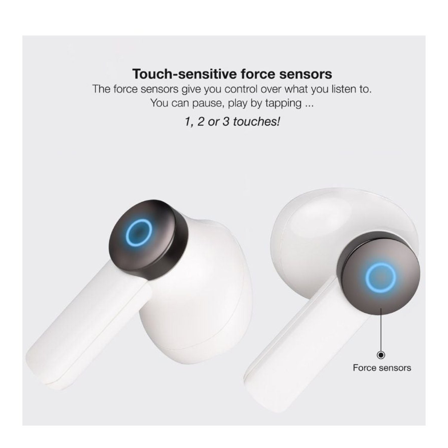 TooQ Bender · Auriculares Bluetooth · 4h Autonomía · Estuche Carga · Blancos