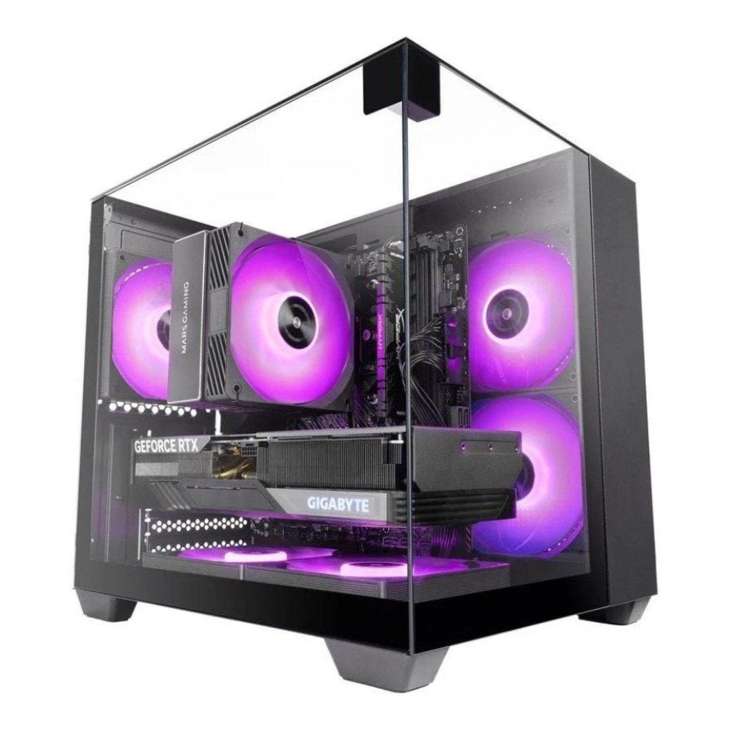 Mars Gaming MC-Vision M · Caja Semitorre Gaming · ATX · Cristal Templado