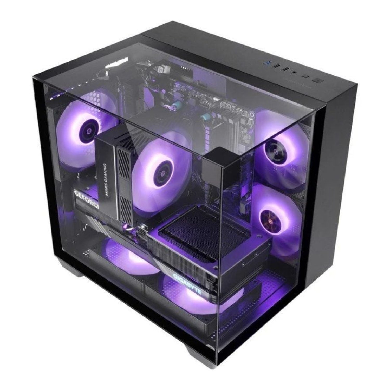 Mars Gaming MC-Vision M · Caja Semitorre Gaming · ATX · Cristal Templado