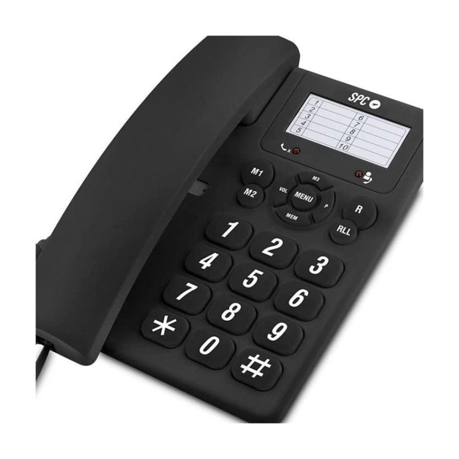 SPC 3602 · Teléfono Fijo · Negro