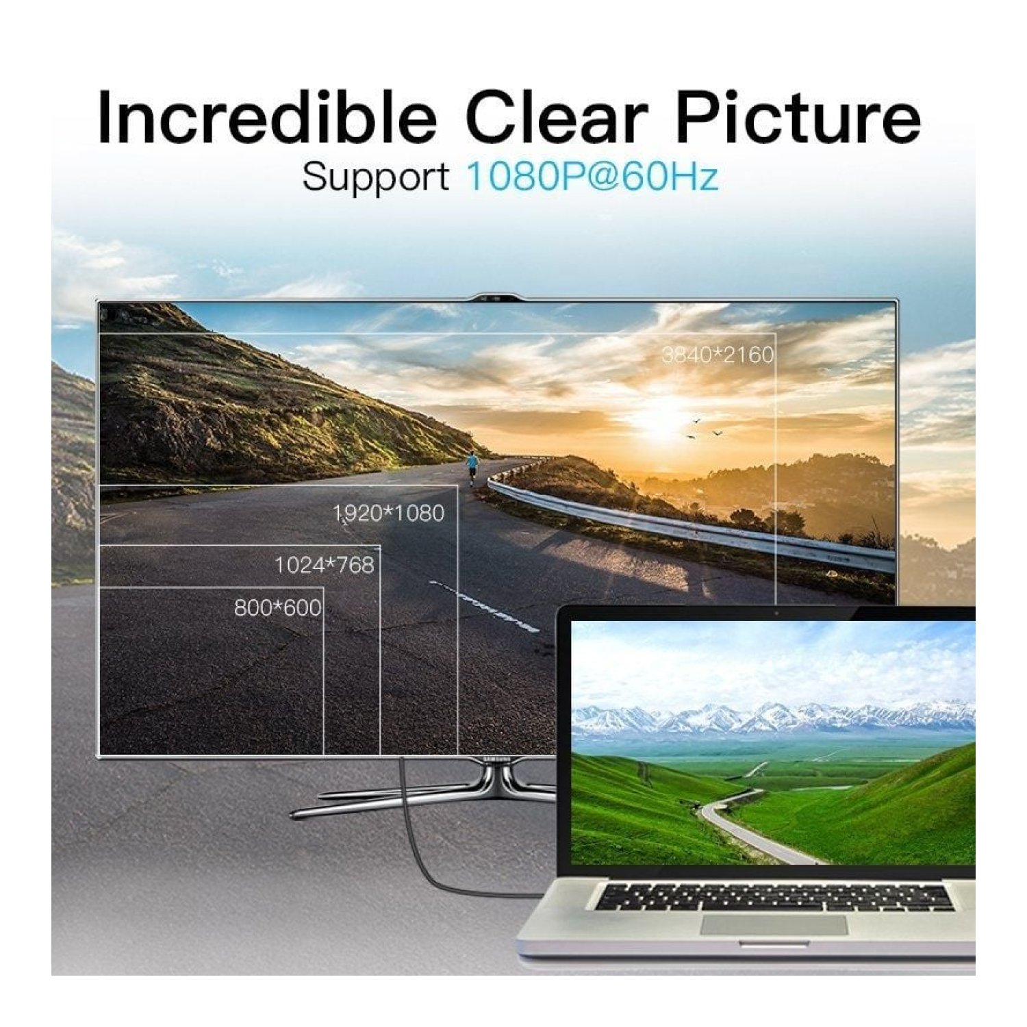 Vention · Cable Mini DisplayPort a HDMI · 2m · Negro