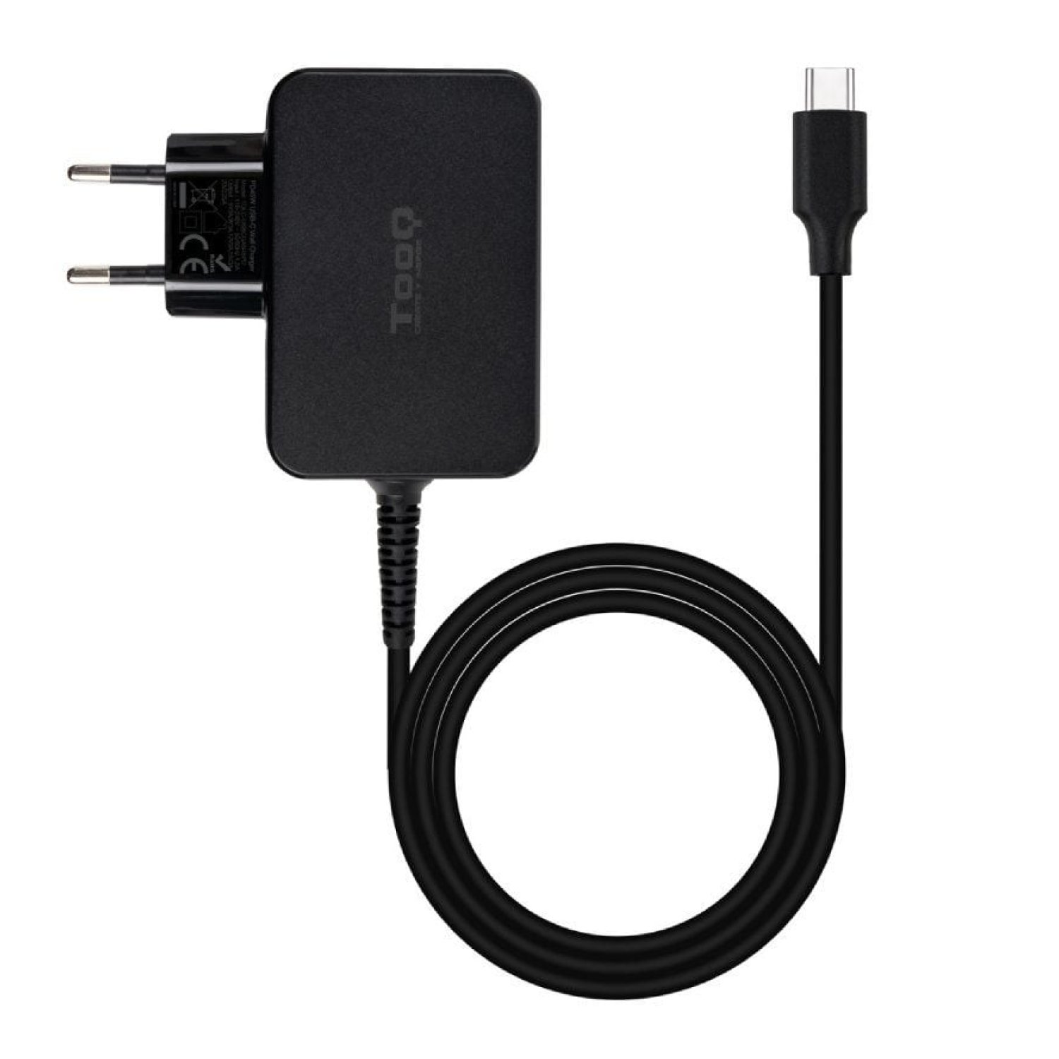 TooQ Cargador GaN · USB-C · 45W · 5-20V Automático