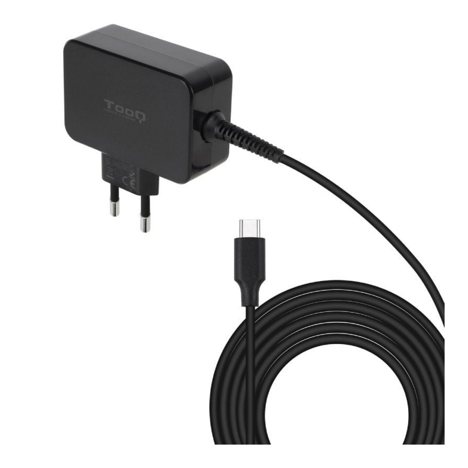 TooQ Cargador GaN · USB-C · 45W · 5-20V Automático