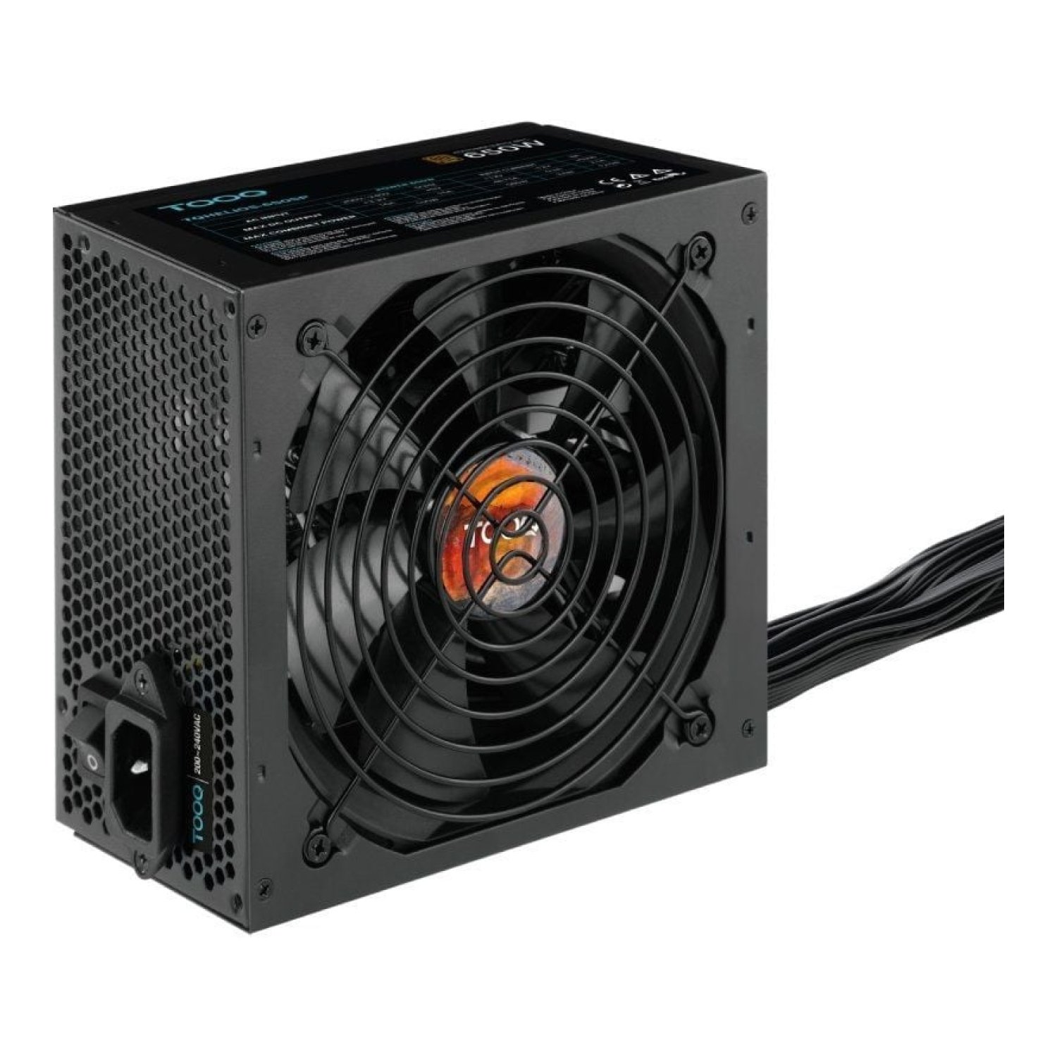 TooQ Fuente Alimentación · 650W · 80 Plus Bronze · Ventilador 12cm