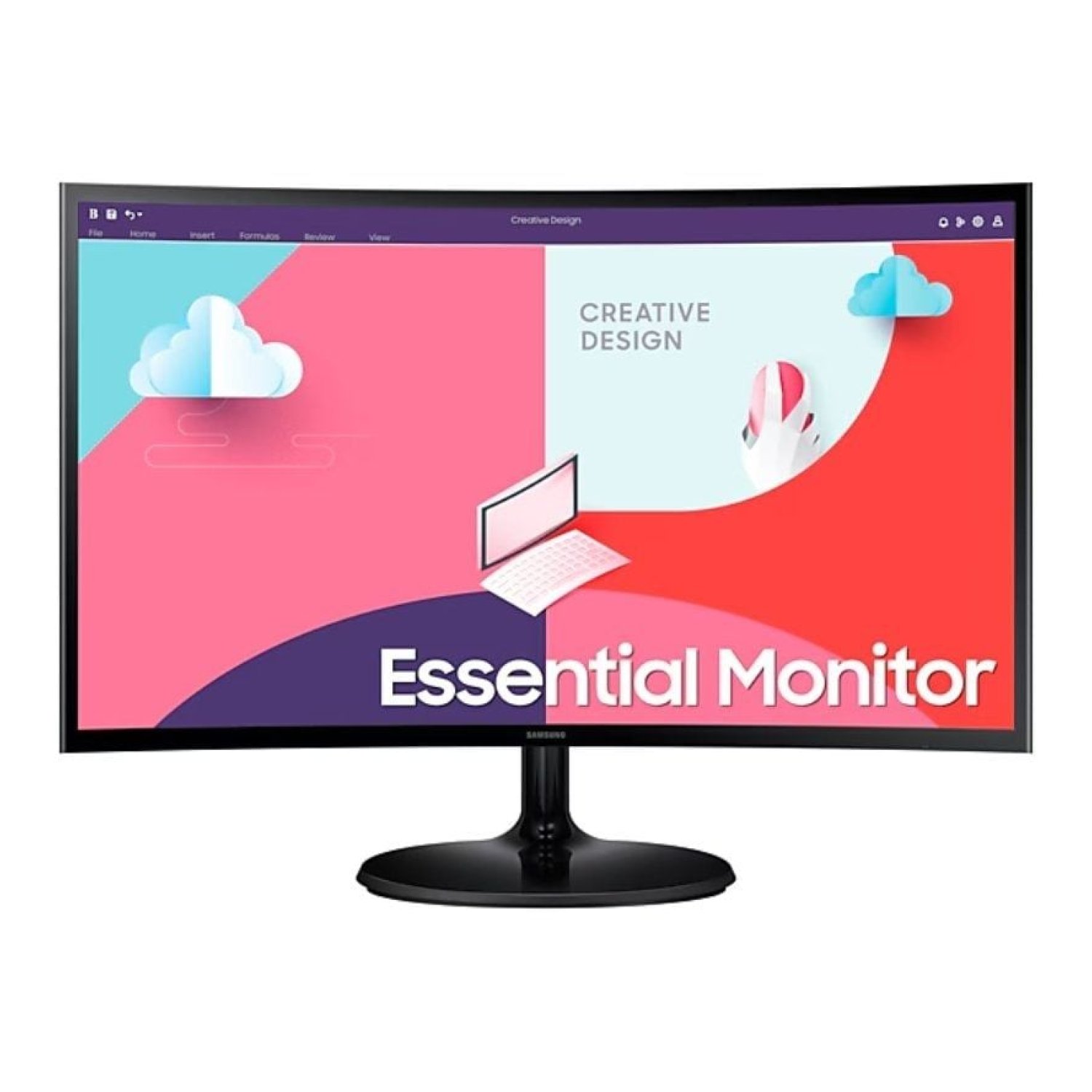 Monitor Profesional Curvo Samsung Essential Monitor S36C S27C364EAU/ 27"/ Full HD/ Negro