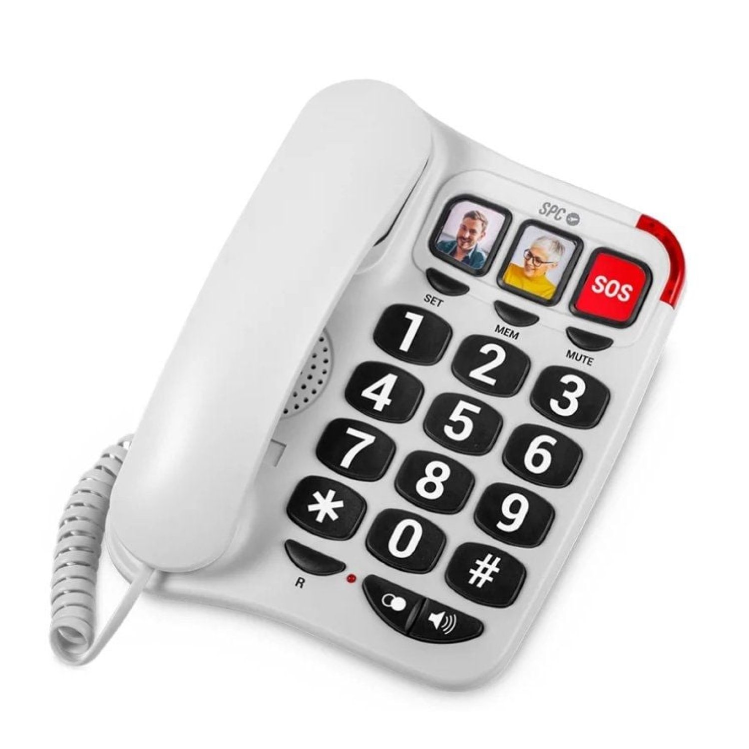 SPC Confort Numbers 2 · Teléfono Fijo · Blanco