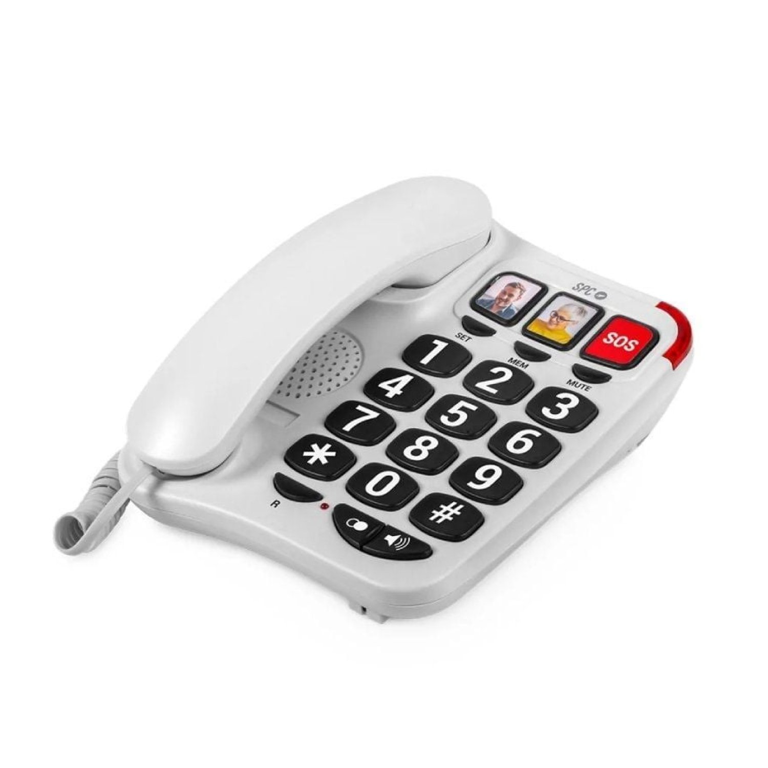 SPC Confort Numbers 2 · Teléfono Fijo · Blanco