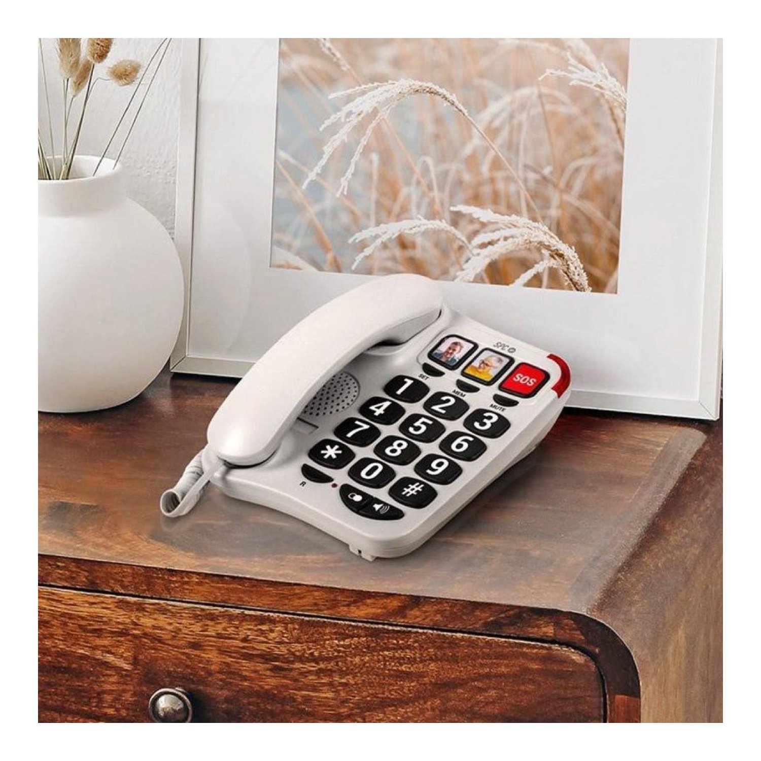SPC Confort Numbers 2 · Teléfono Fijo · Blanco