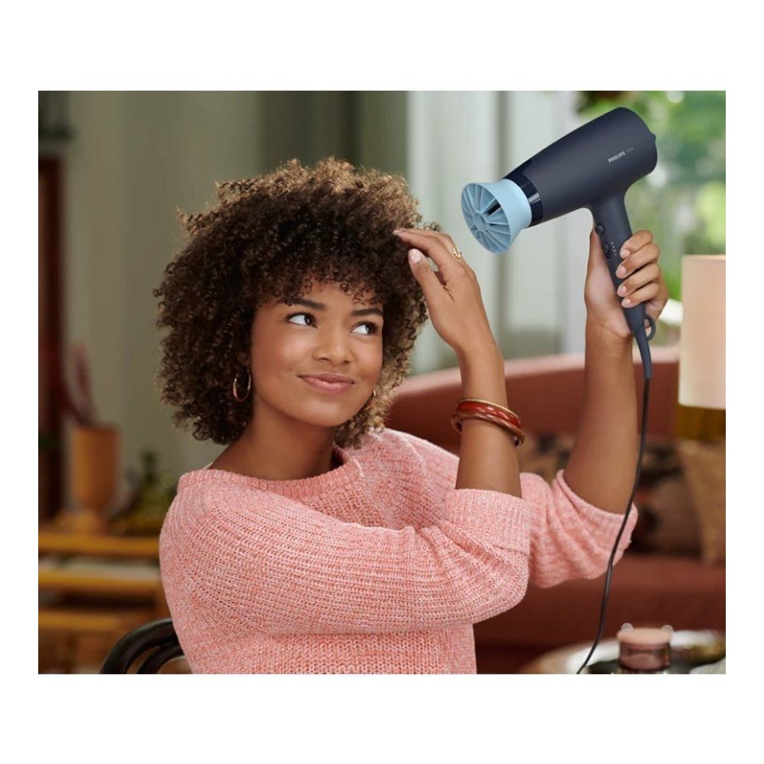 Philips 3000 Series · Secador 2100W · Tecnología Iónica · Azul · 3 Accesorios