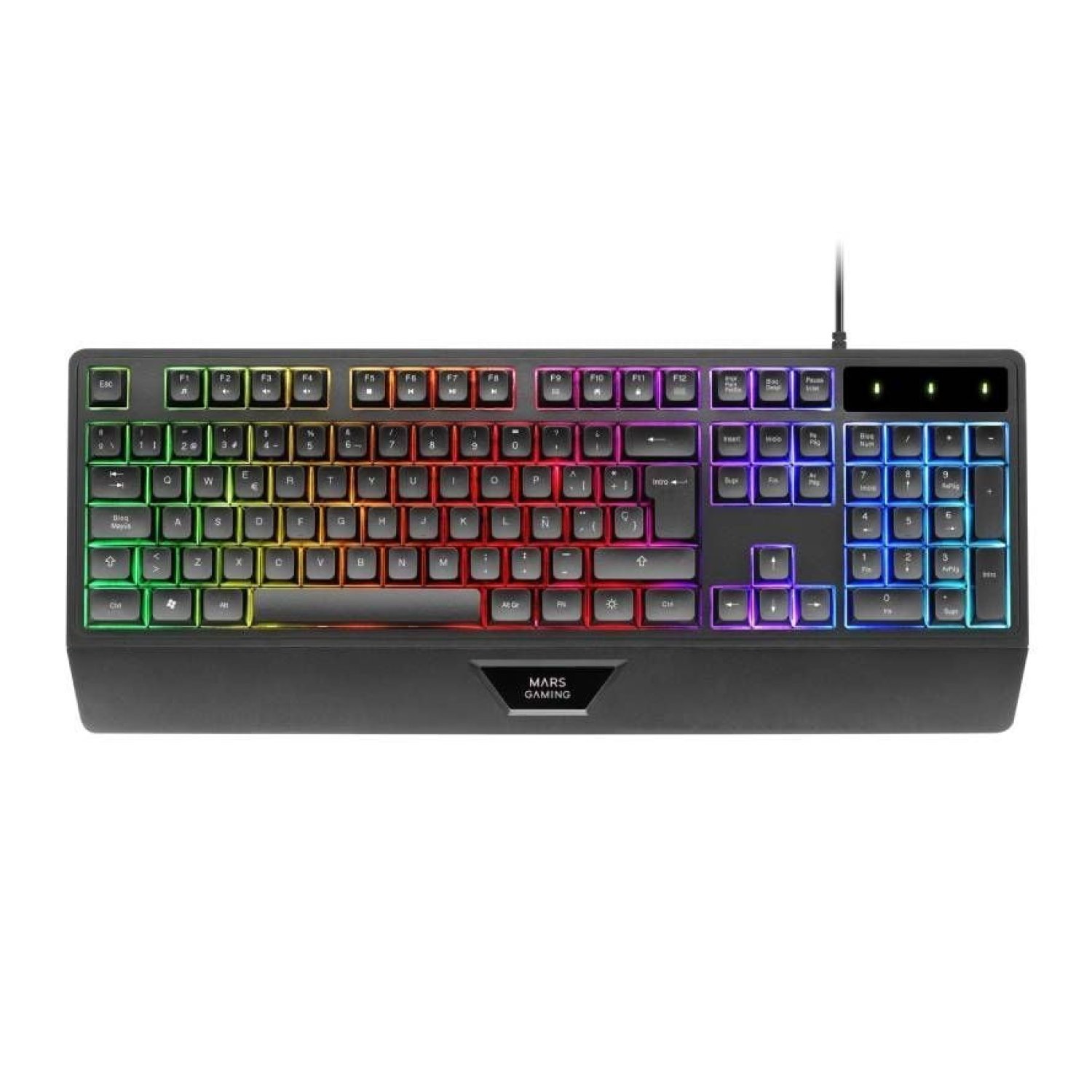 Mars Gaming MK124 · Teclado Gaming Semimecánico · RGB · Retroiluminado