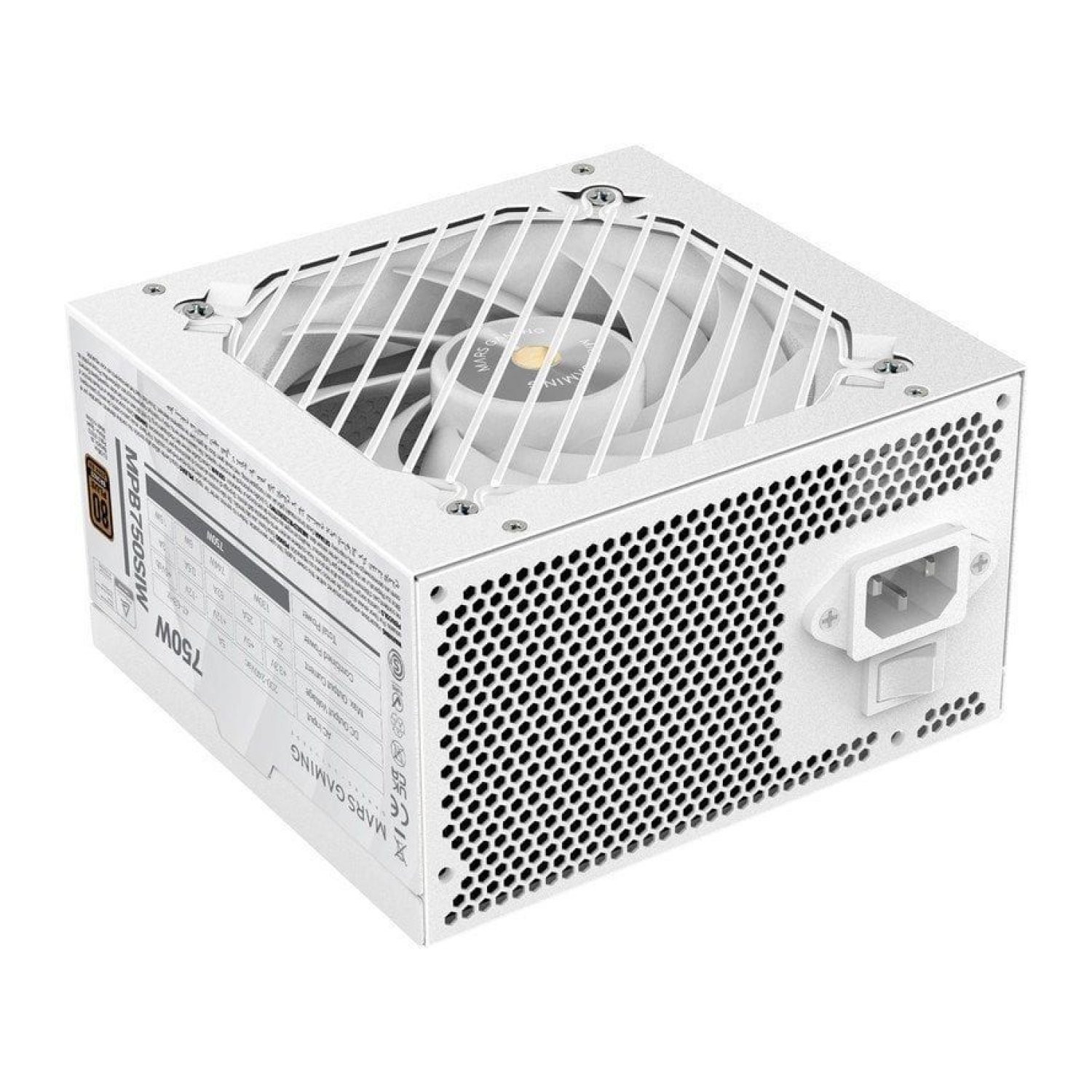 Mars Gaming MPB750SI · 750W · 80 Plus Bronze · Ventilador 12cm · Blanca