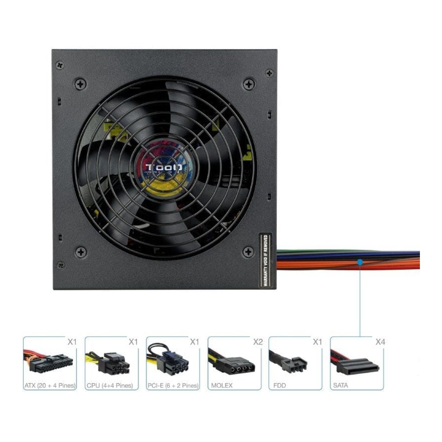 TooQ Apollo 600SP · Fuente 600W · Ventilador 14cm
