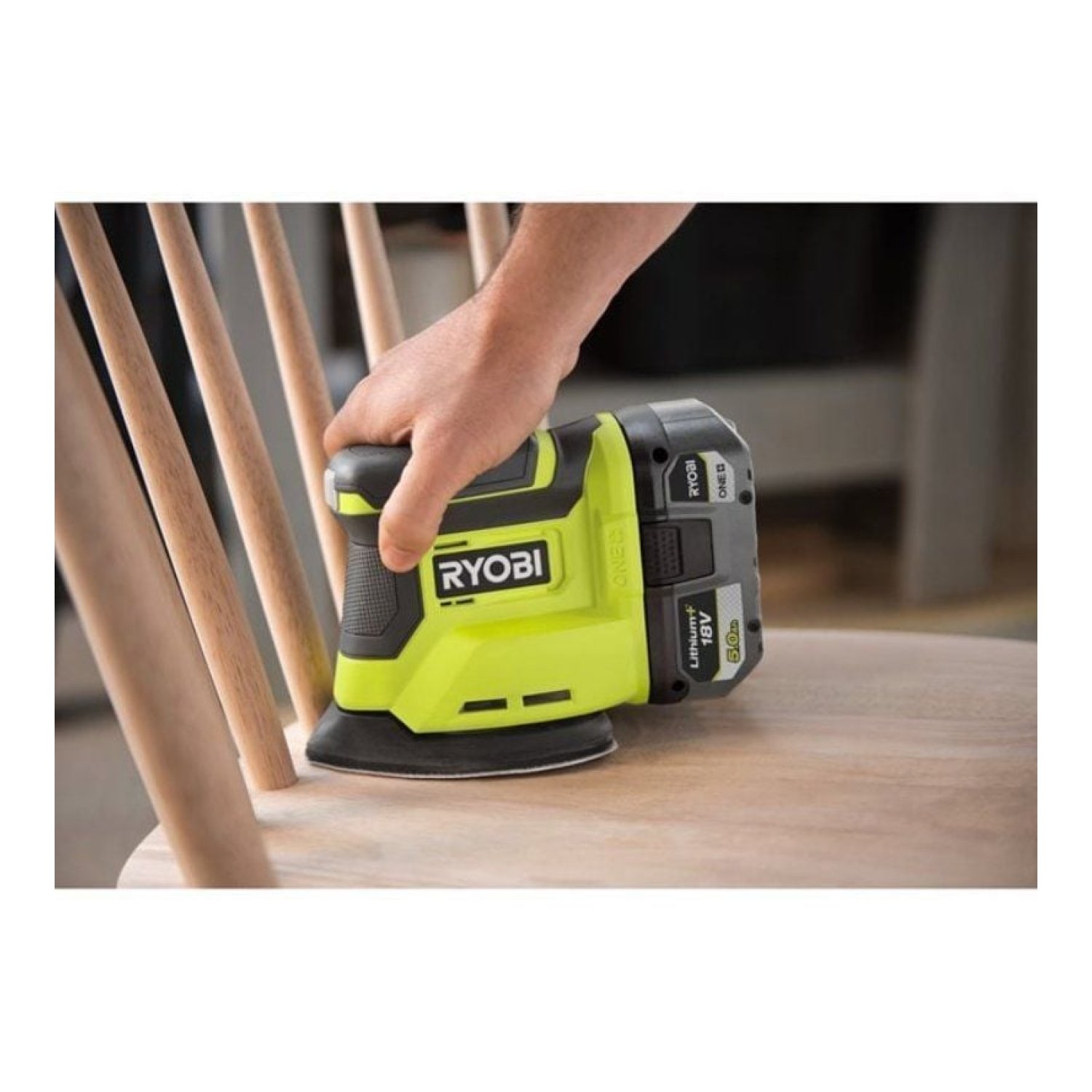 Ryobi ONE+ · Lijadora Triangular 18V · 6 Lijas Incluidas · Sin Batería