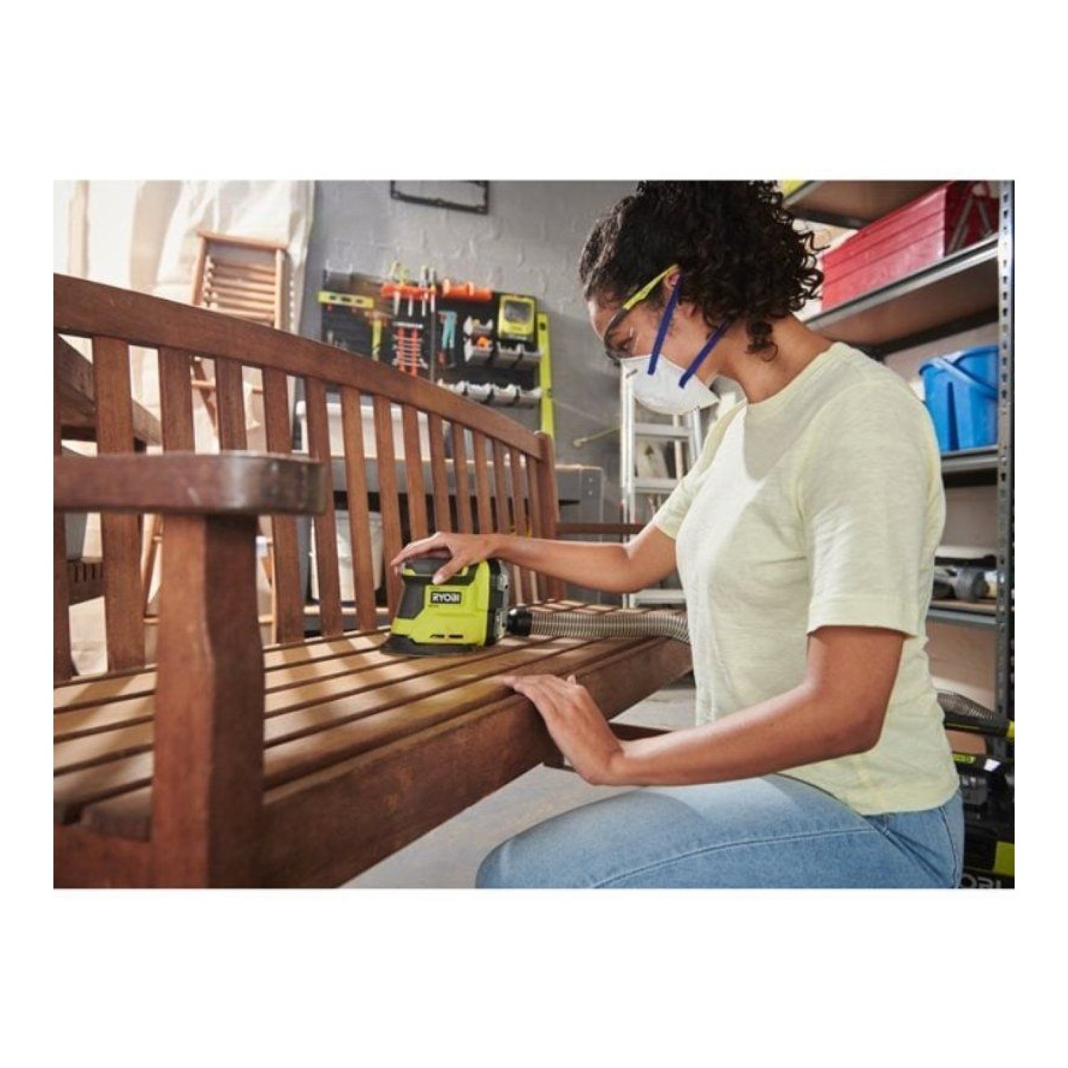 Ryobi ONE+ · Lijadora Triangular 18V · 6 Lijas Incluidas · Sin Batería