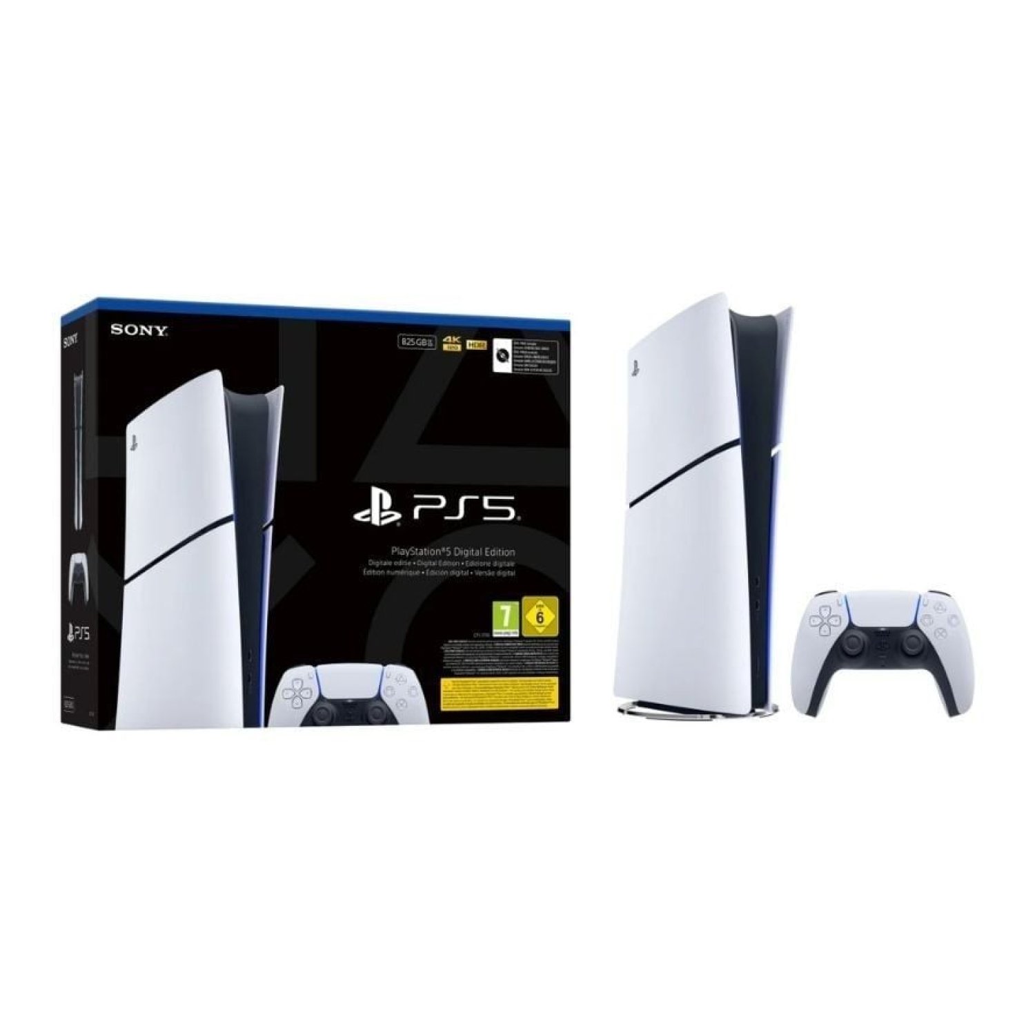 Sony PlayStation 5 Slim Digital · 825GB · Mando DualSense incluido