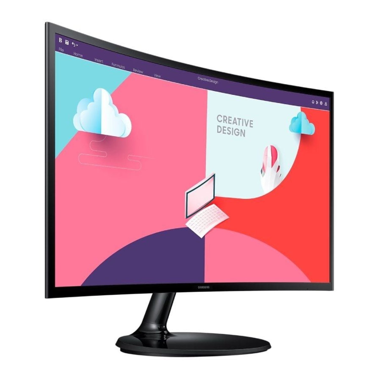 Samsung Essential Monitor S3 · 24" · Full HD · Curvo · Negro