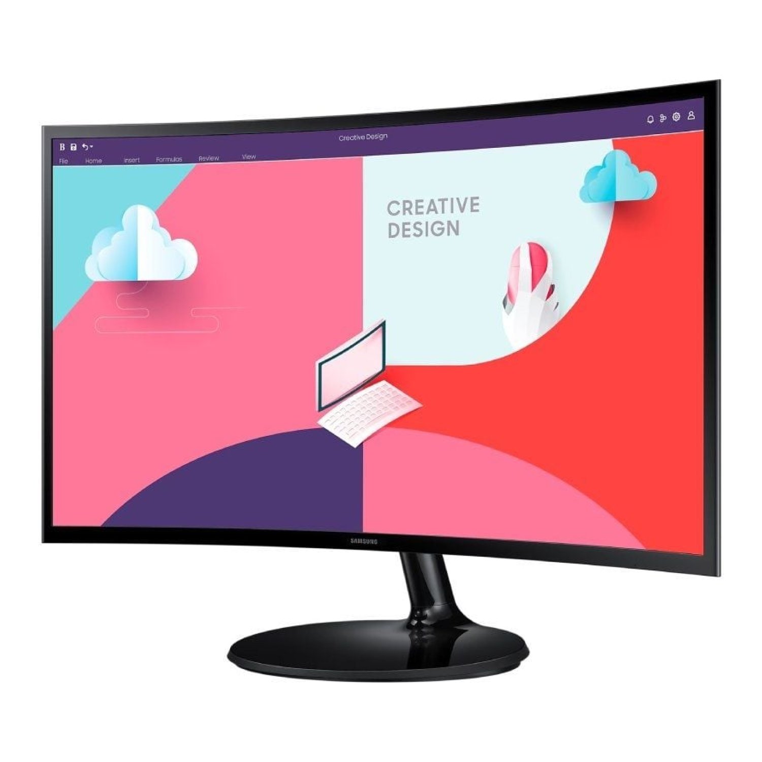 Samsung Essential Monitor S3 · 24" · Full HD · Curvo · Negro