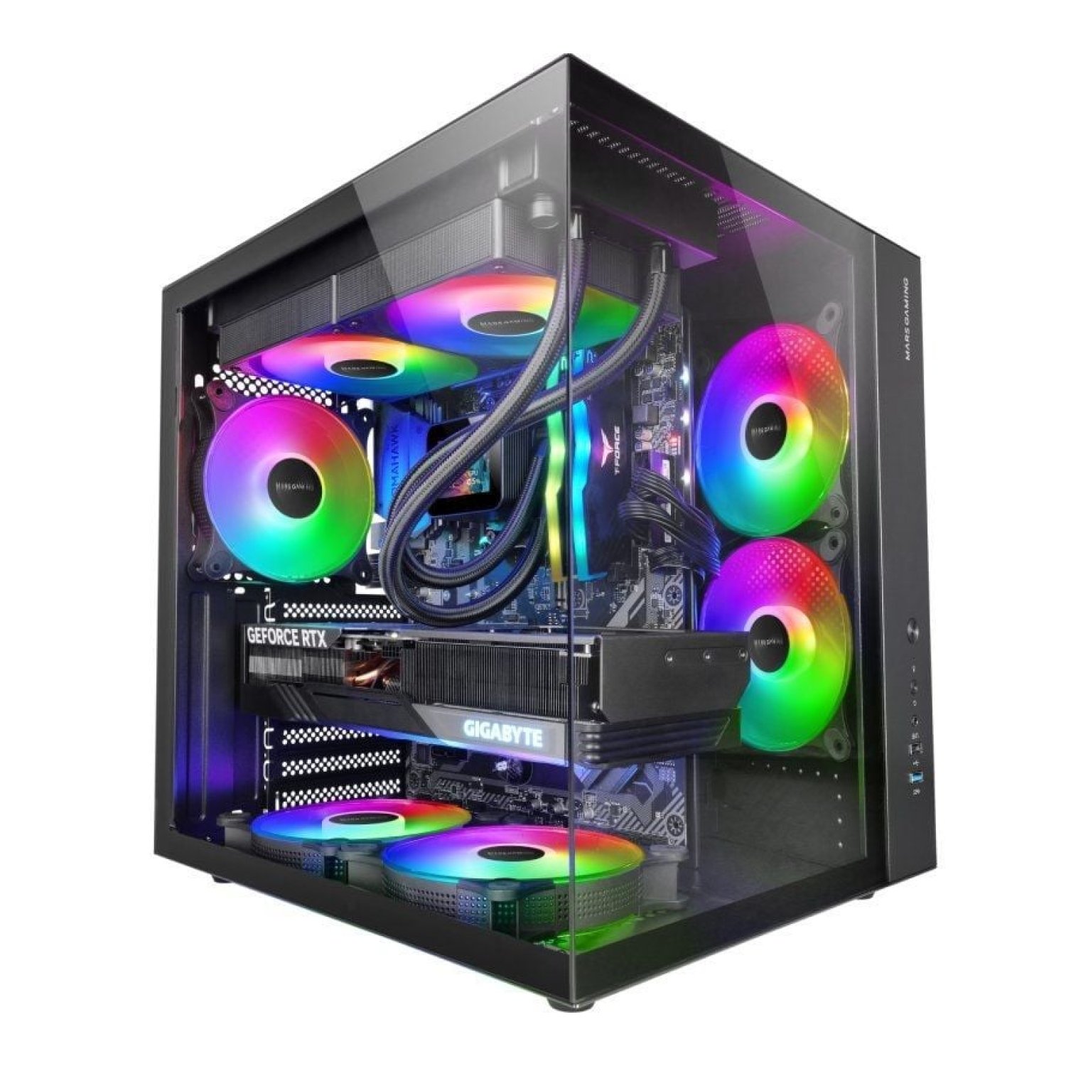 Mars Gaming MCV-ONE · Caja Gaming Semitorre · ATX · Cristal Templado