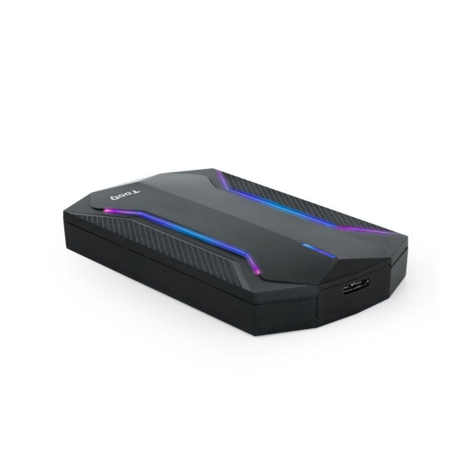 TooQ Caja Externa Gaming · 2,5" · USB 3.1 · RGB · Sin tornillos