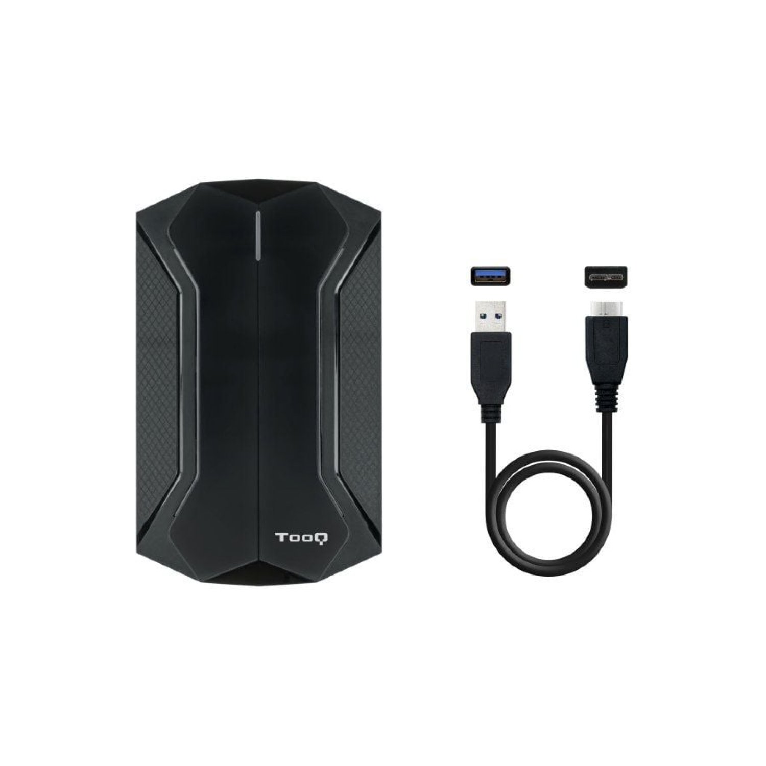 TooQ Caja Externa Gaming · 2,5" · USB 3.1 · RGB · Sin tornillos